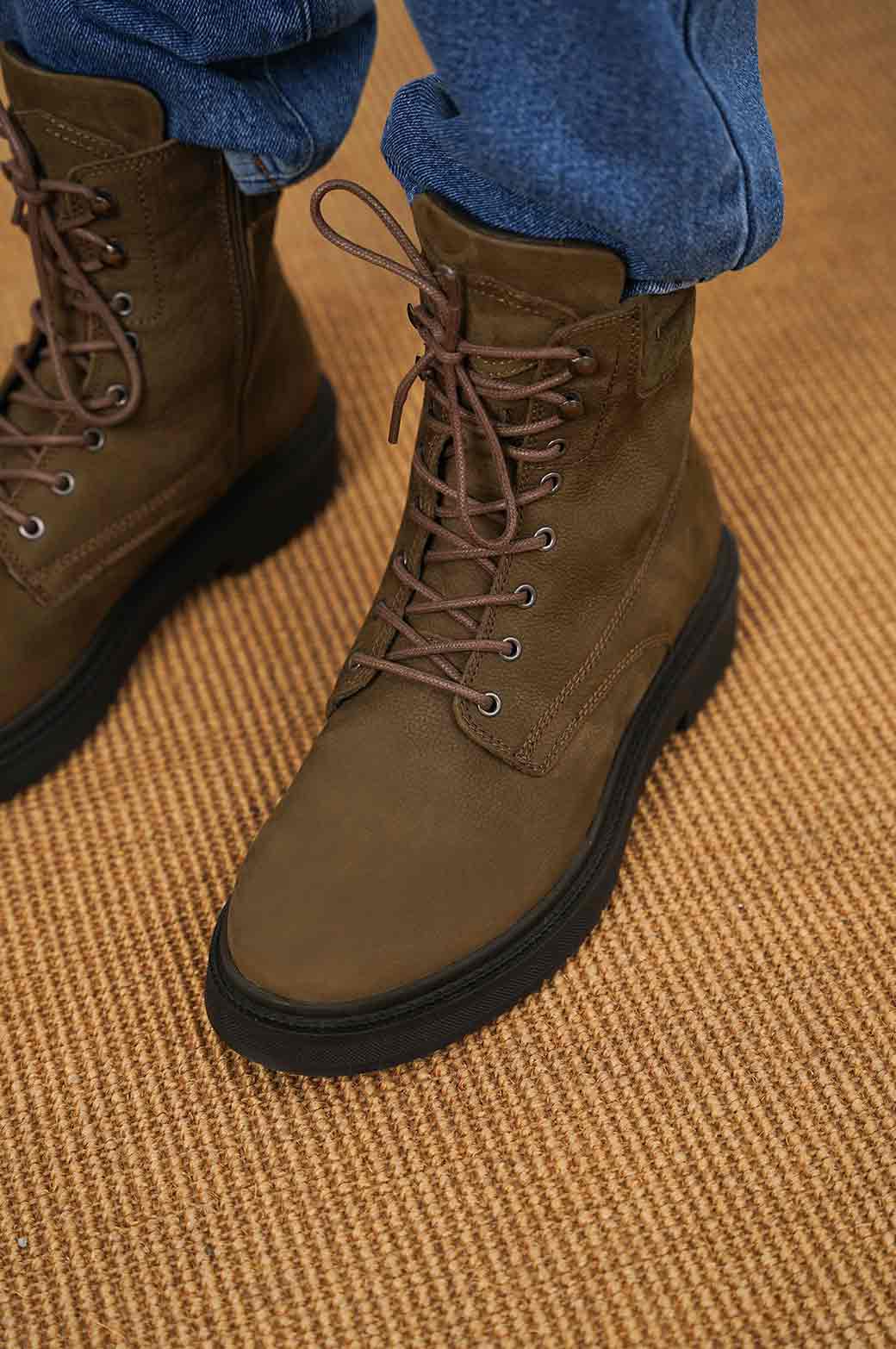 LACE-UP LEATHER BOOTS - Image 4