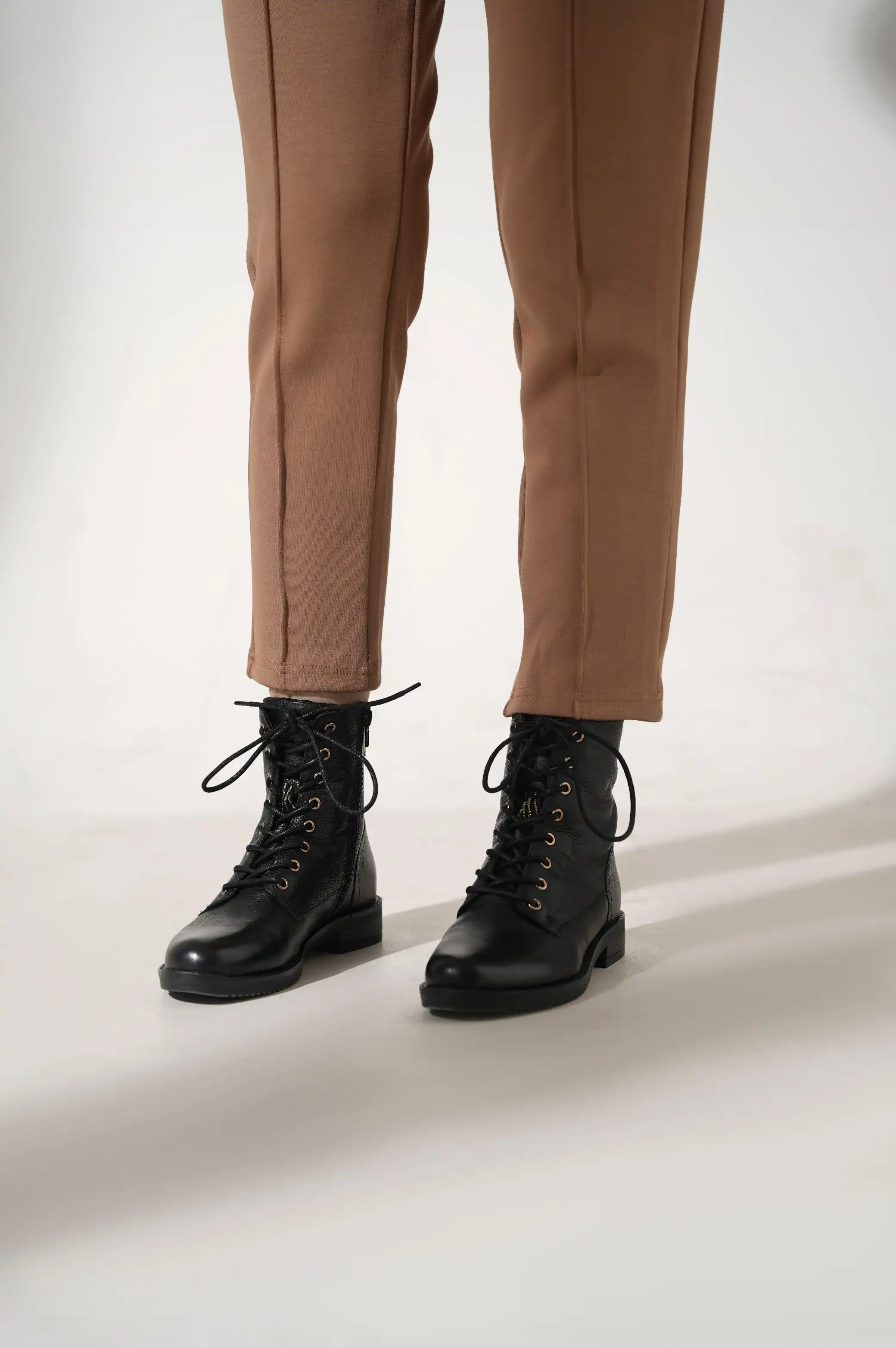 LEATHER BIKER BOOTS - Image 5
