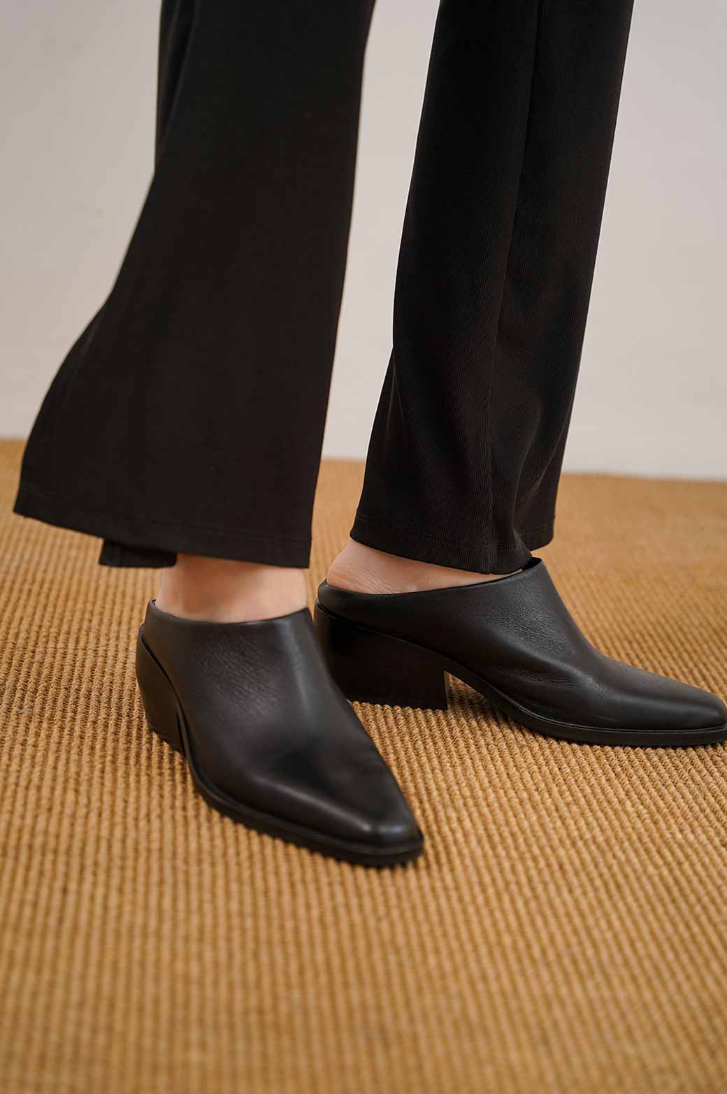 LEATHER BOOT MULES - Image 4