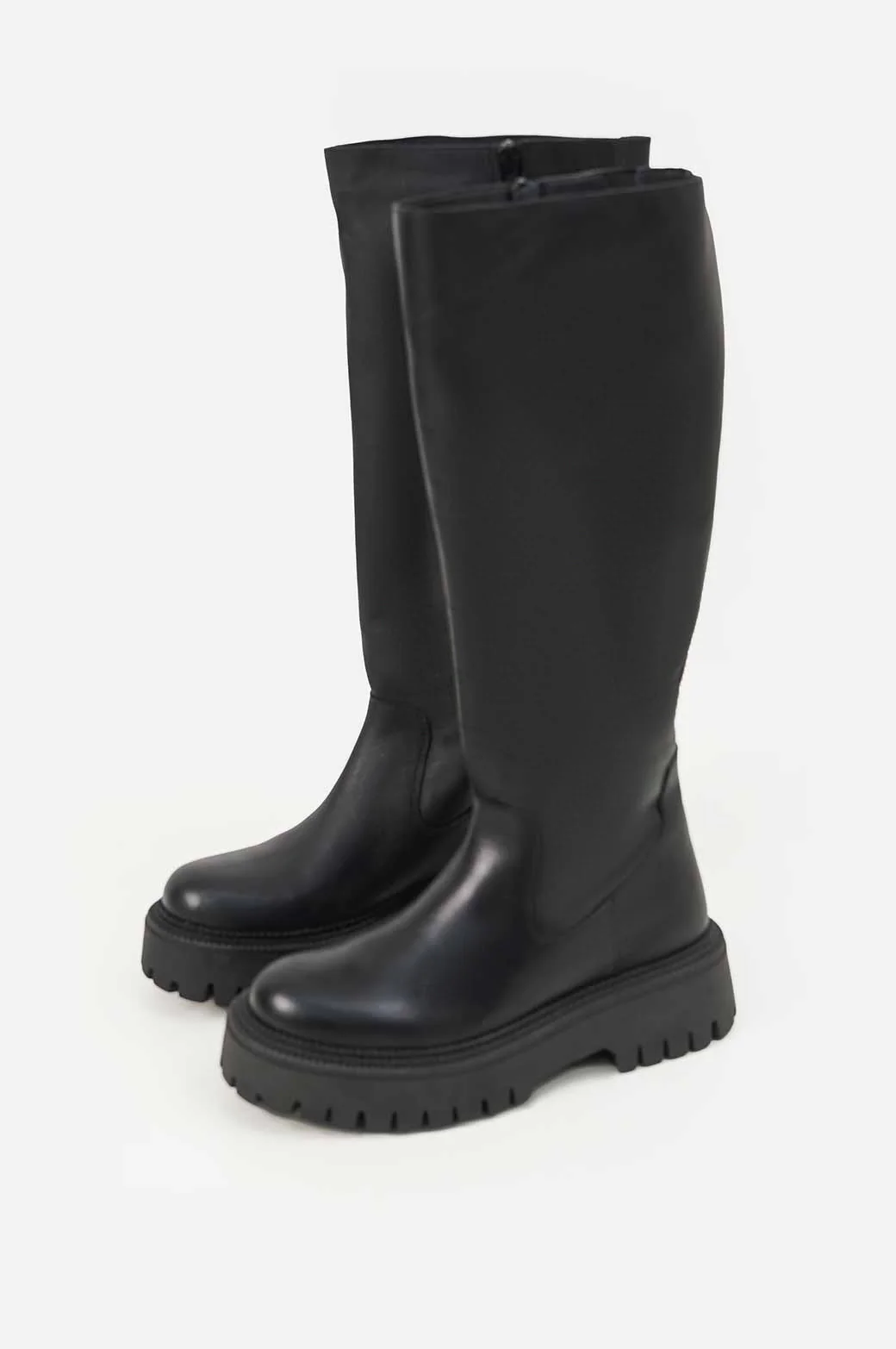 LEATHER KNEE HIGH BOOTS - Image 2