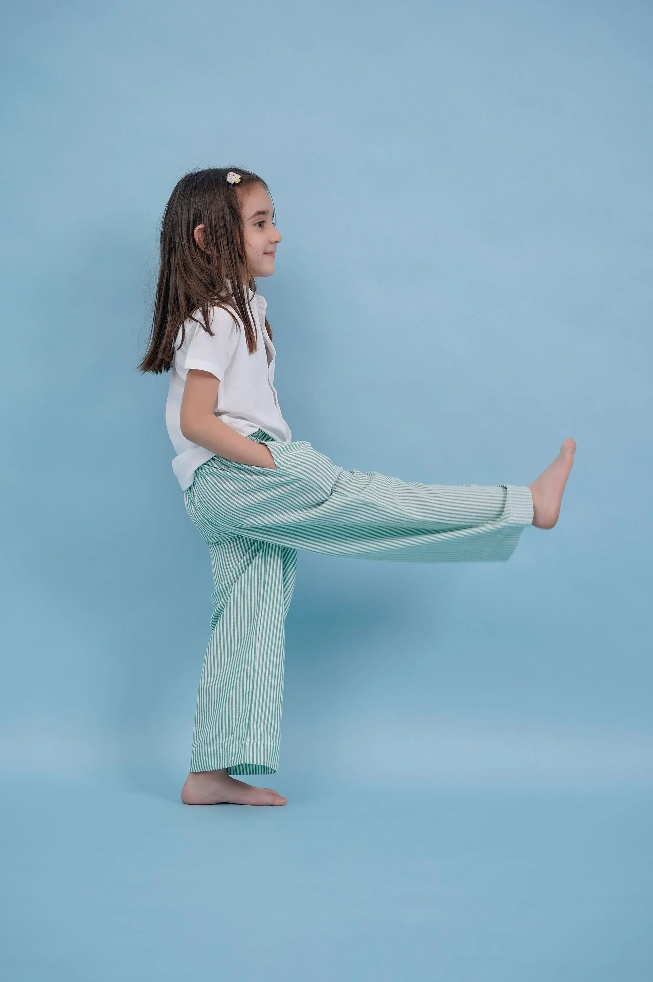 PINSTRIPE PAPER BAG PANTS - Image 2