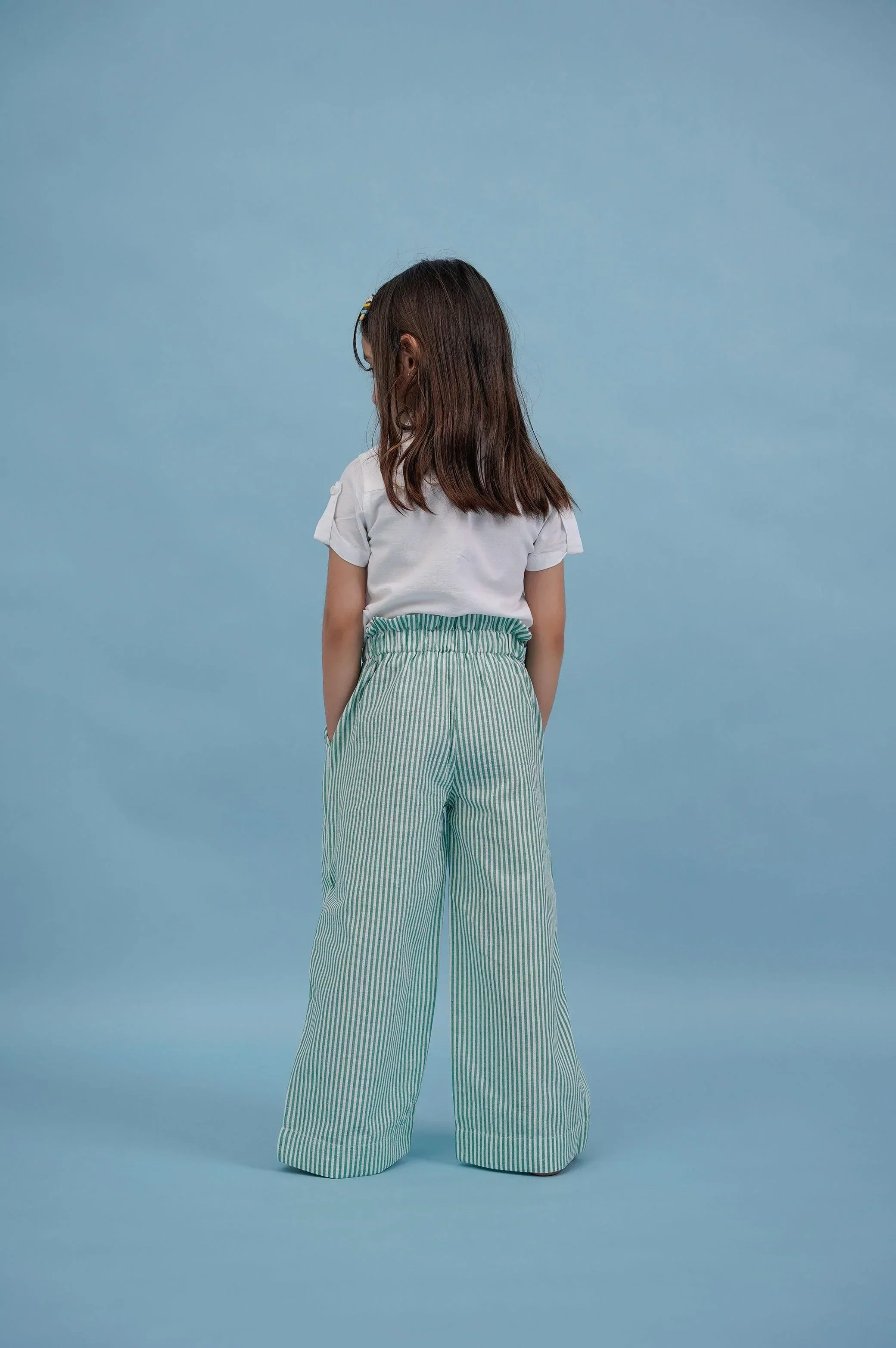 PINSTRIPE PAPER BAG PANTS - Image 4