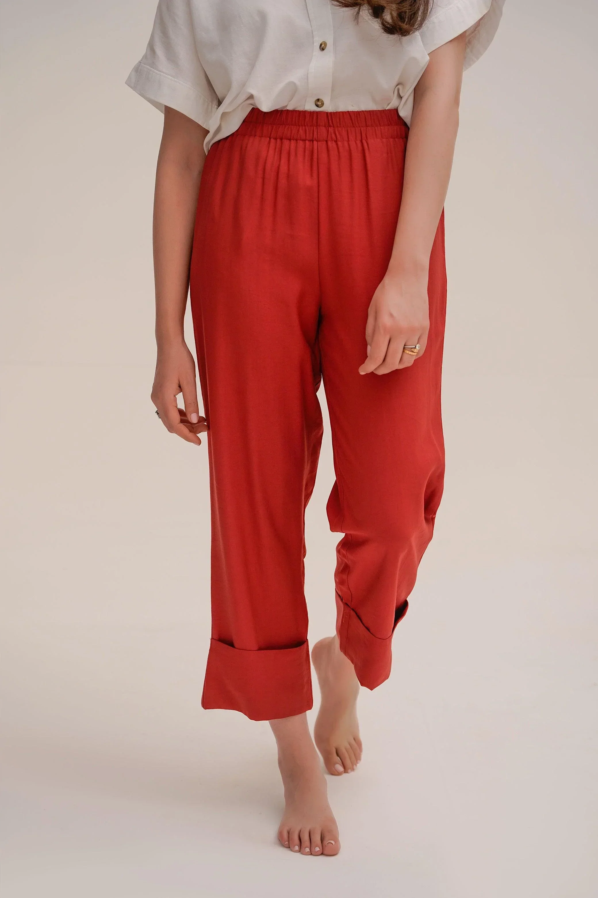 TURN-UP HEM PANT