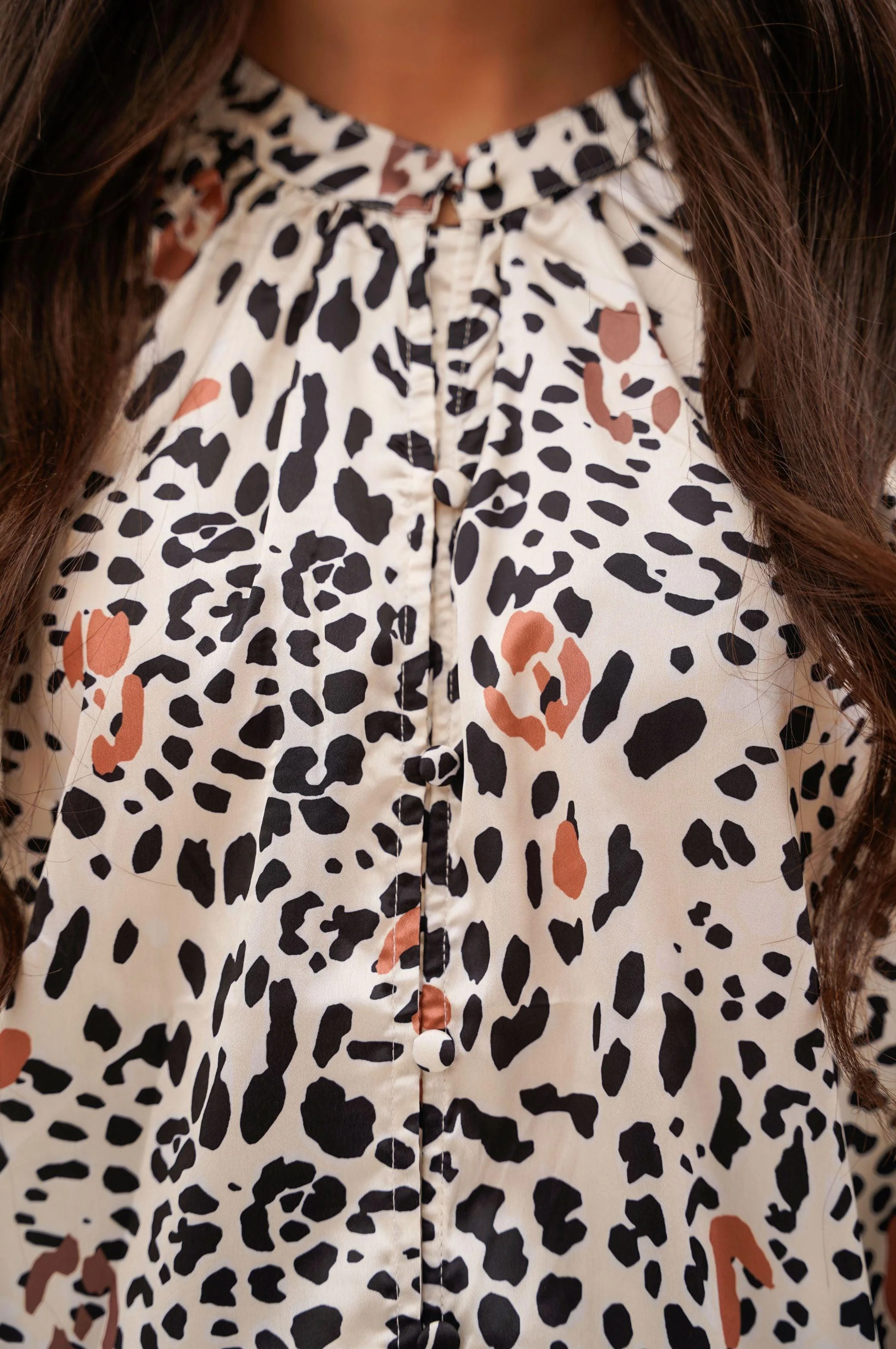 SILK ANIMAL PRINT TOP - Image 3