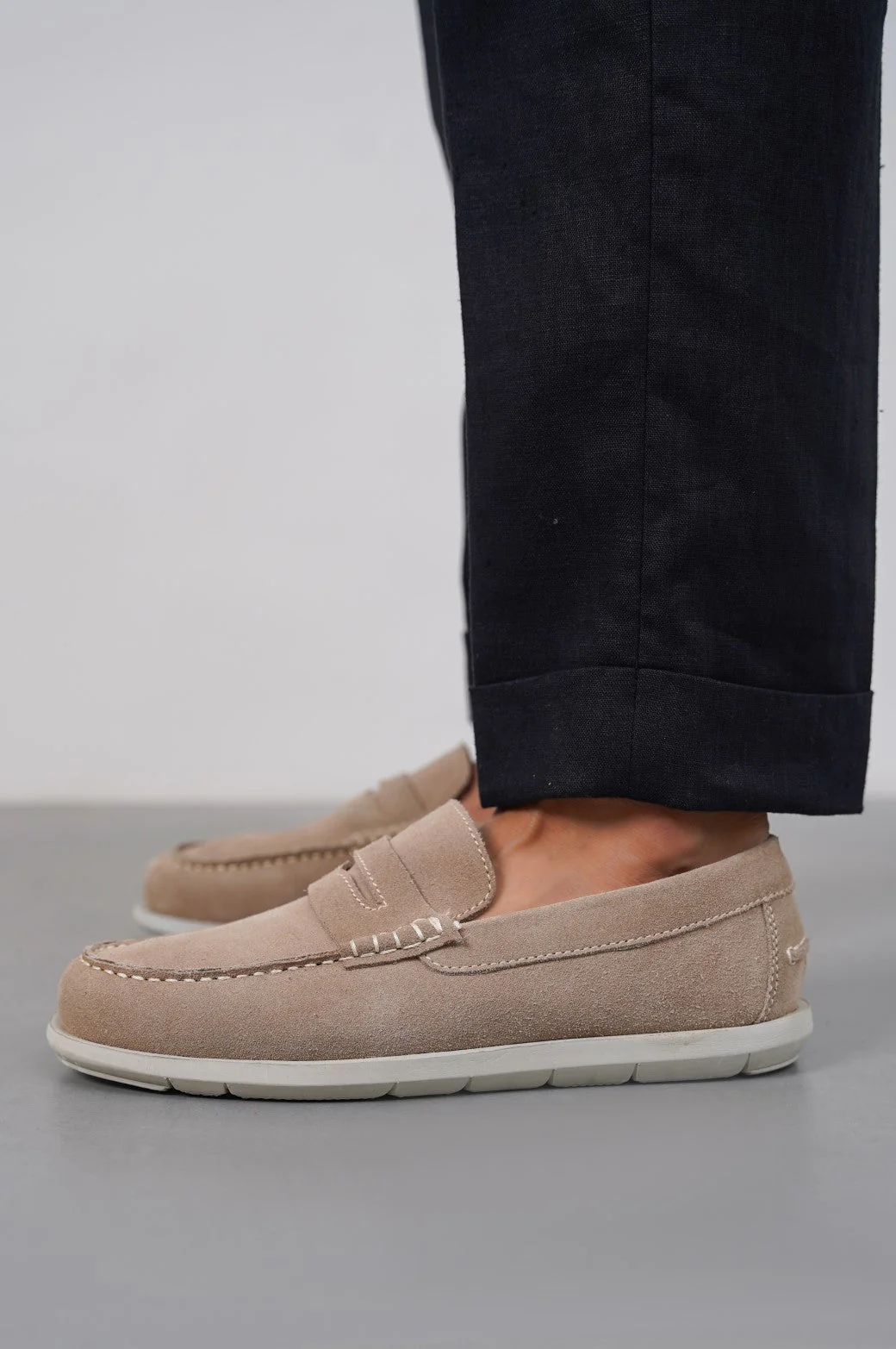 LIGHTWEIGHT SUEDE LOAFERS - Image 2