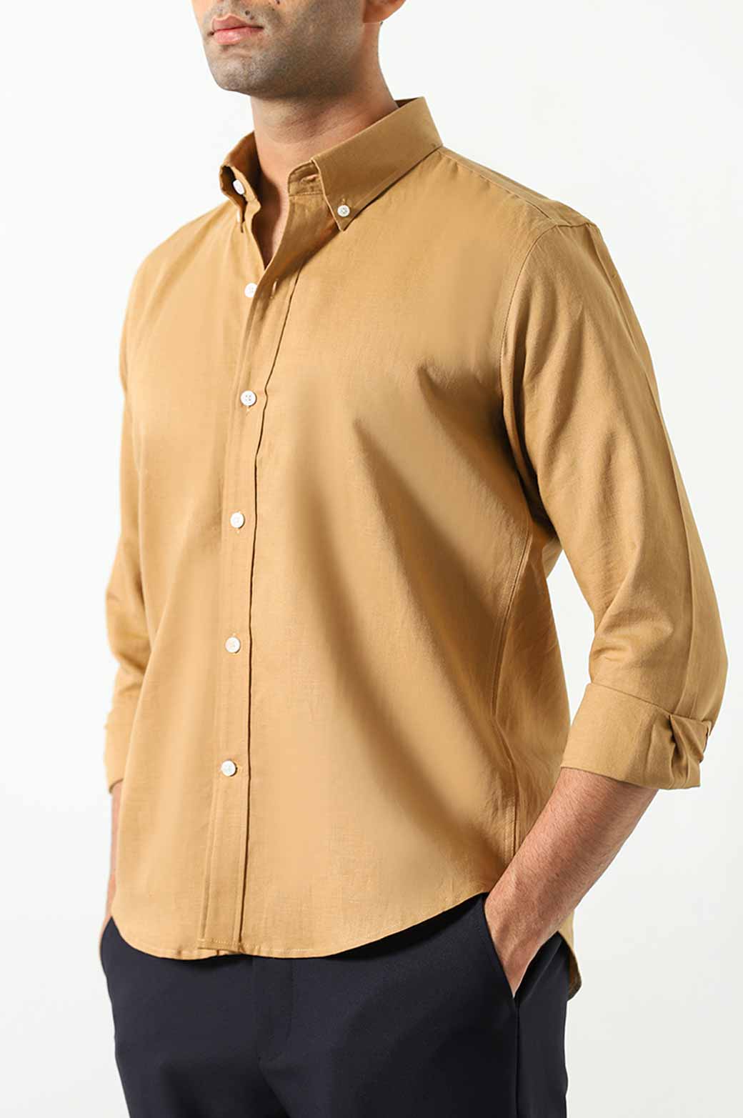 LINEN BUTTON DOWN SHIRT - Image 2