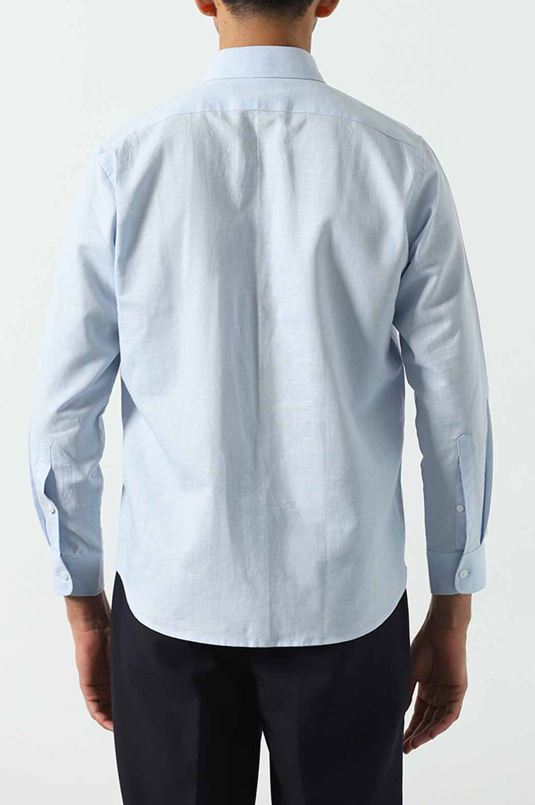 LINEN BUTTON DOWN SHIRT - Image 3