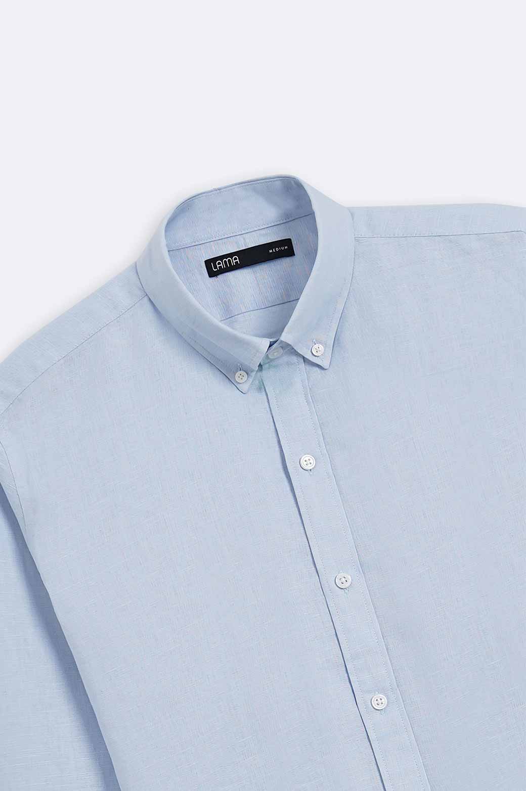 LINEN BUTTON DOWN SHIRT - Image 6