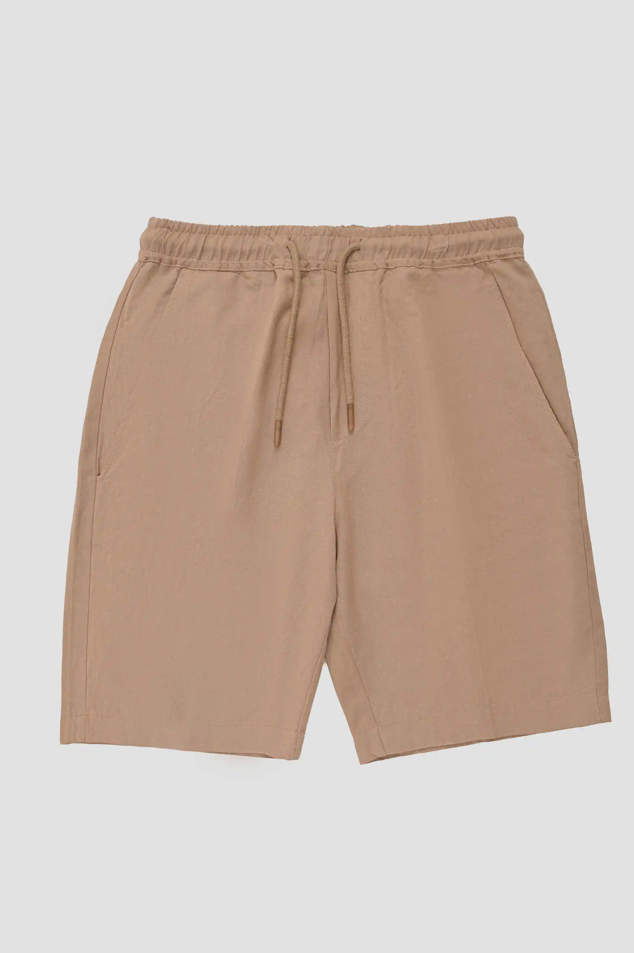 DRAWSTRING LINEN SHORTS - Image 4
