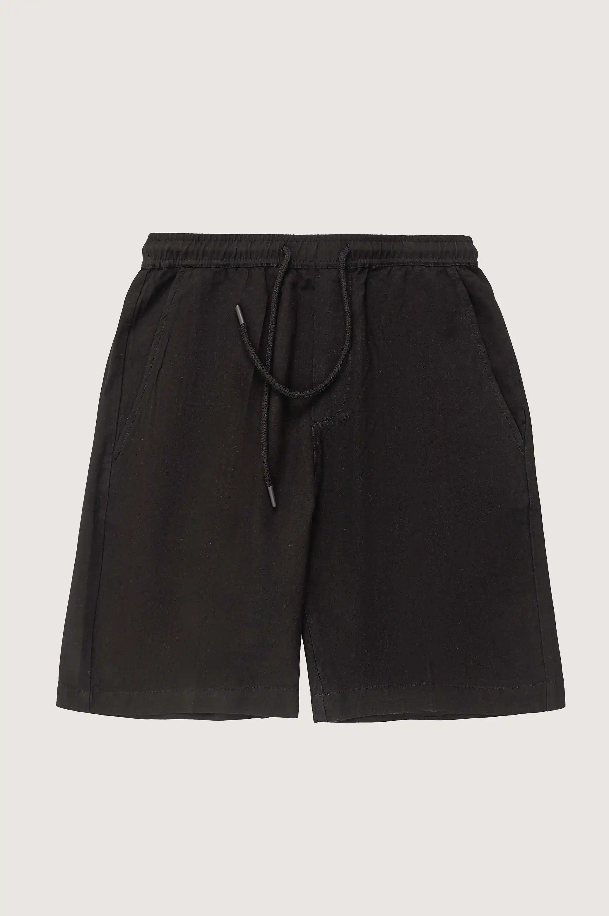 DRAWSTRING LINEN SHORTS - Image 4