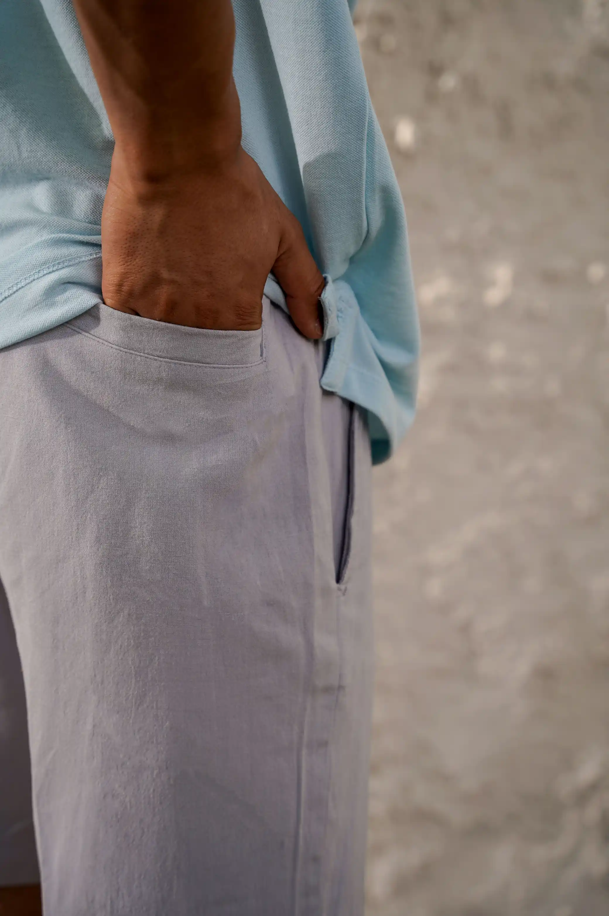DRAWSTRING LINEN SHORTS - Image 2
