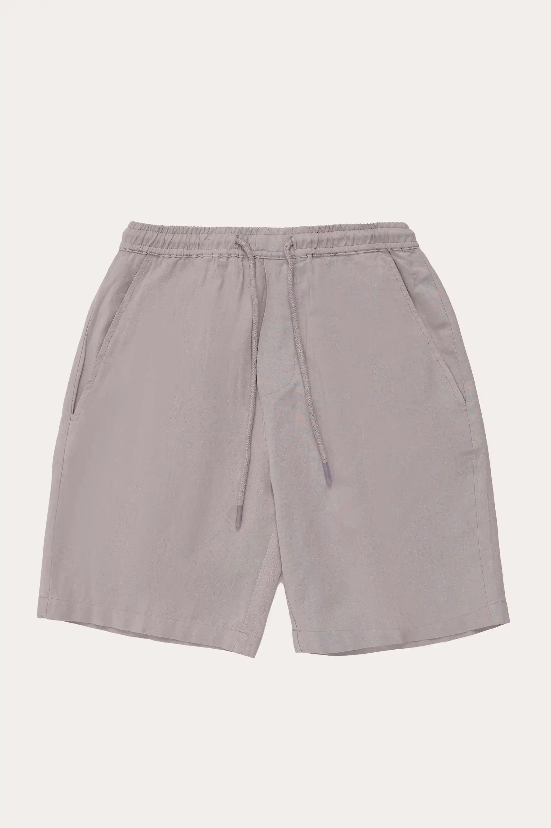 DRAWSTRING LINEN SHORTS - Image 4