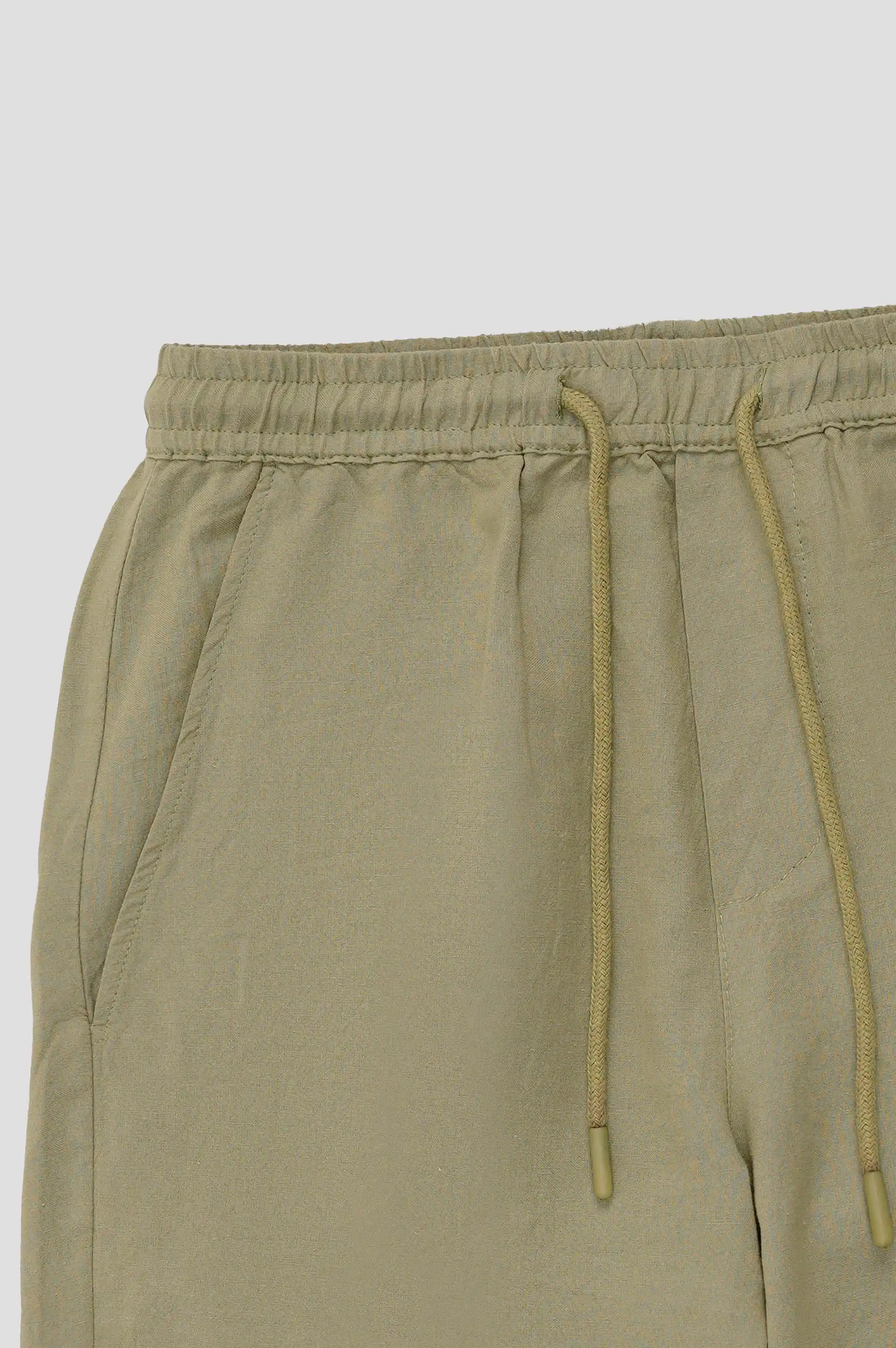 DRAWSTRING LINEN SHORTS - Image 5