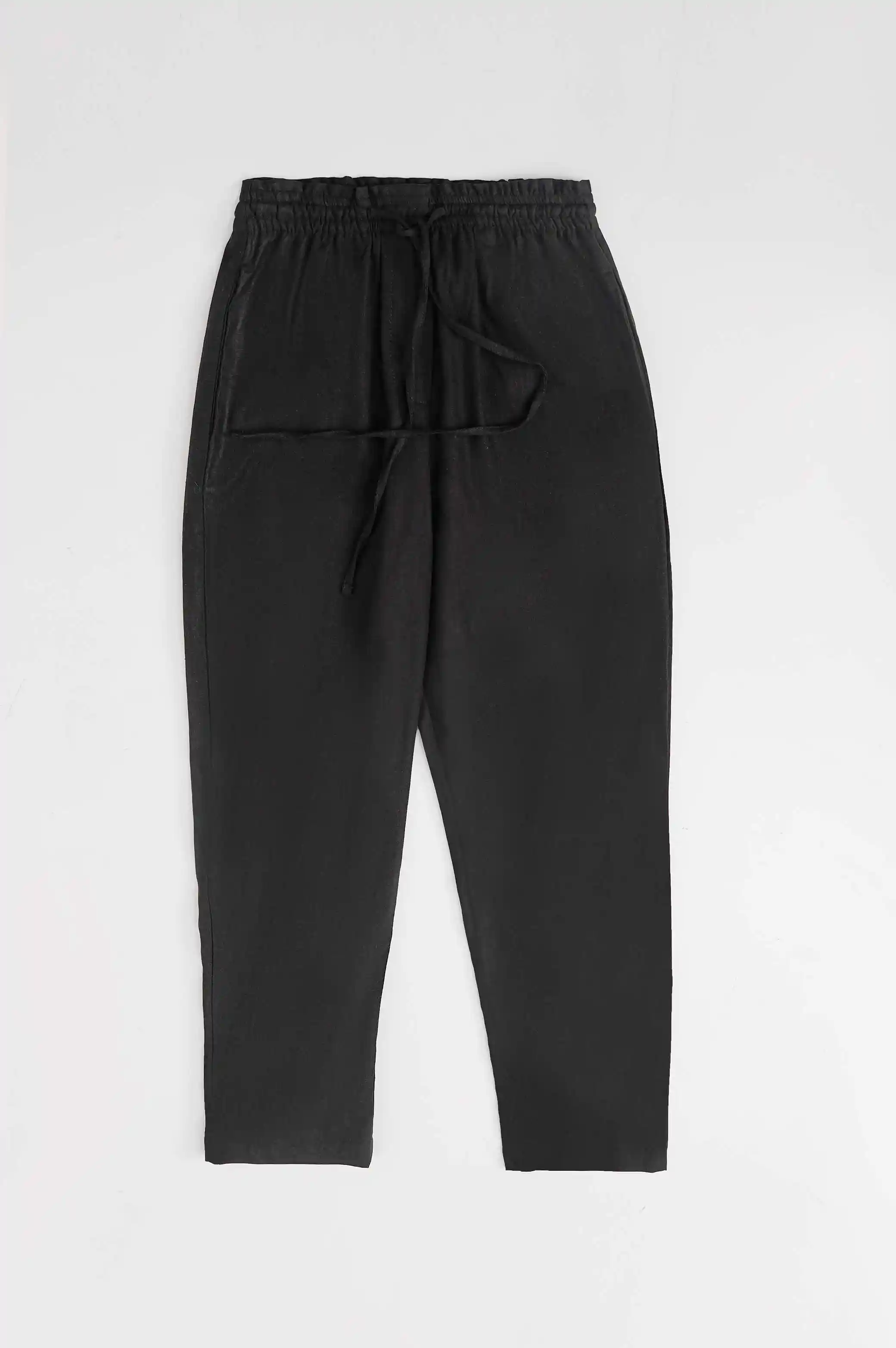 LINEN PAPERBAG PANTS - Image 5