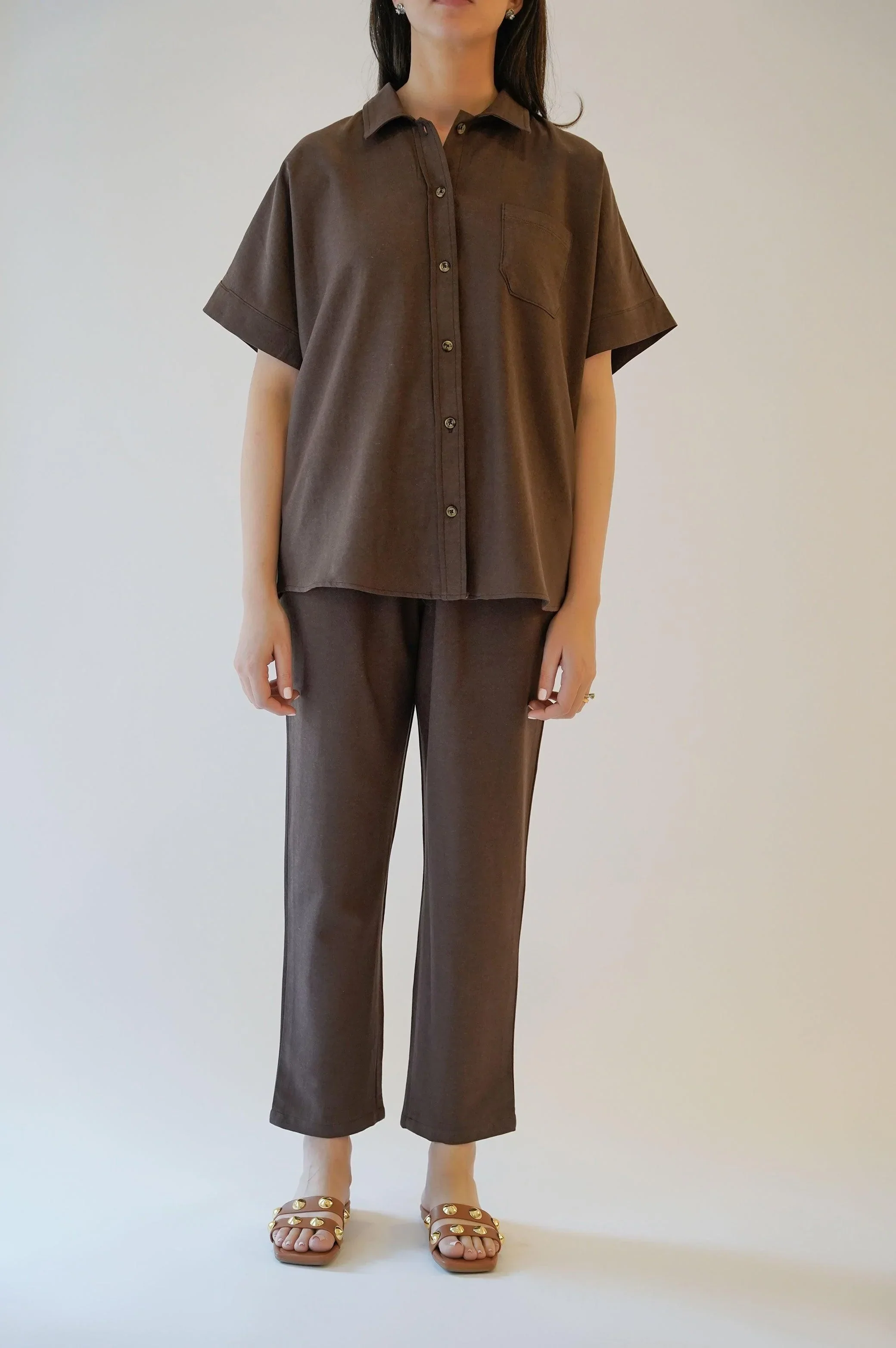 LINEN PAPERBAG PANTS - Image 3