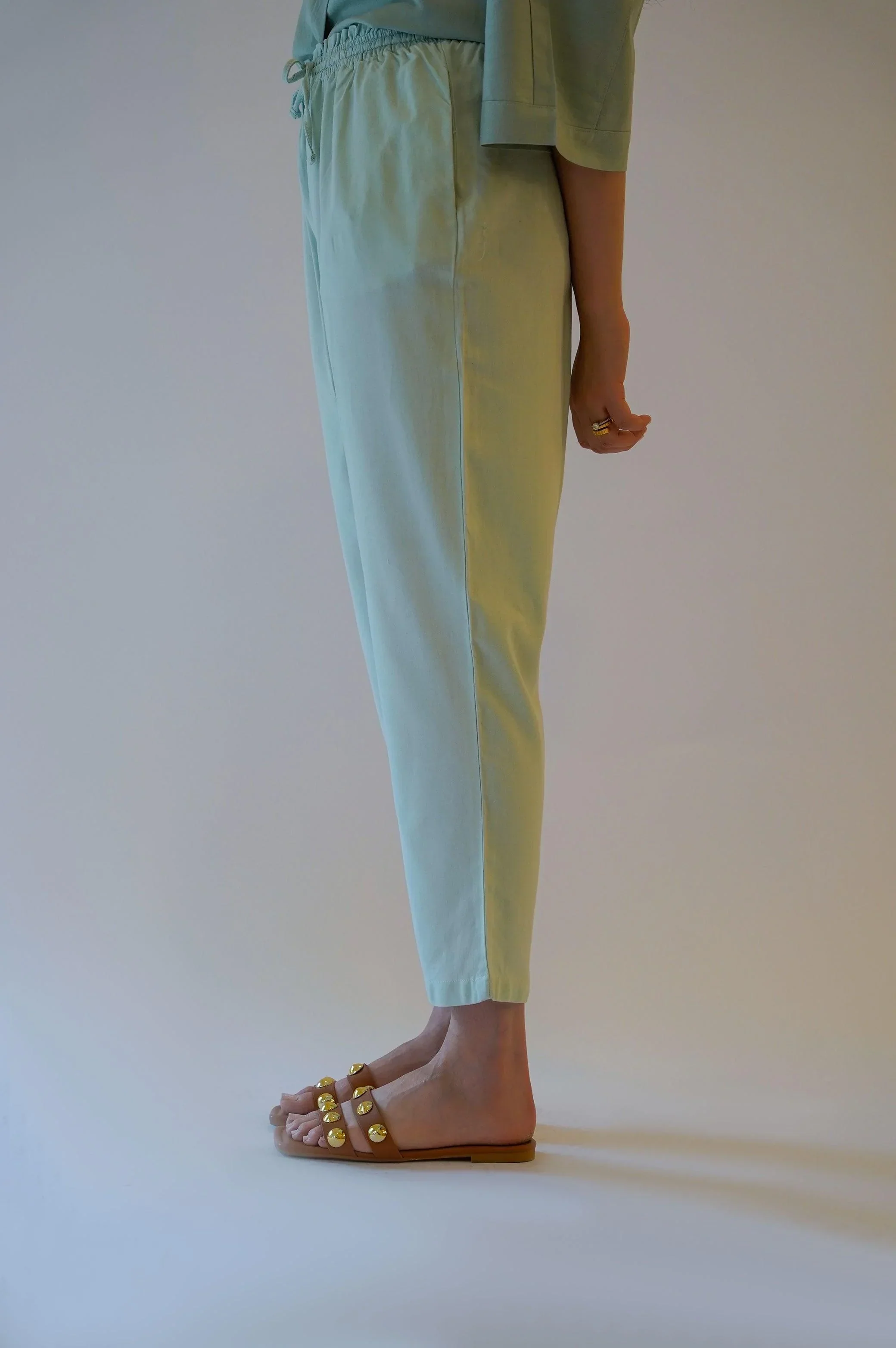 LINEN PAPERBAG PANTS - Image 3