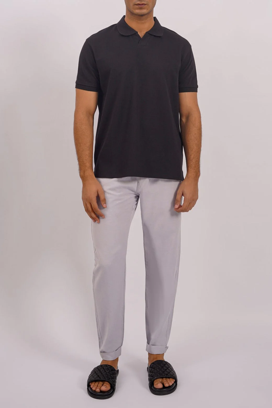 LINEN TURN-UP PANTS - Image 2