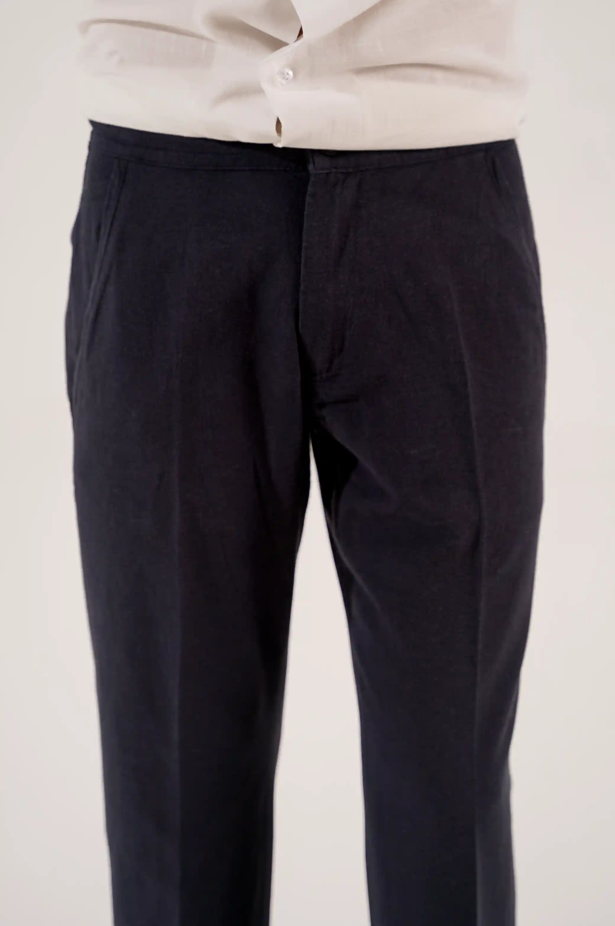 LINEN TURN-UP PANTS - Image 2