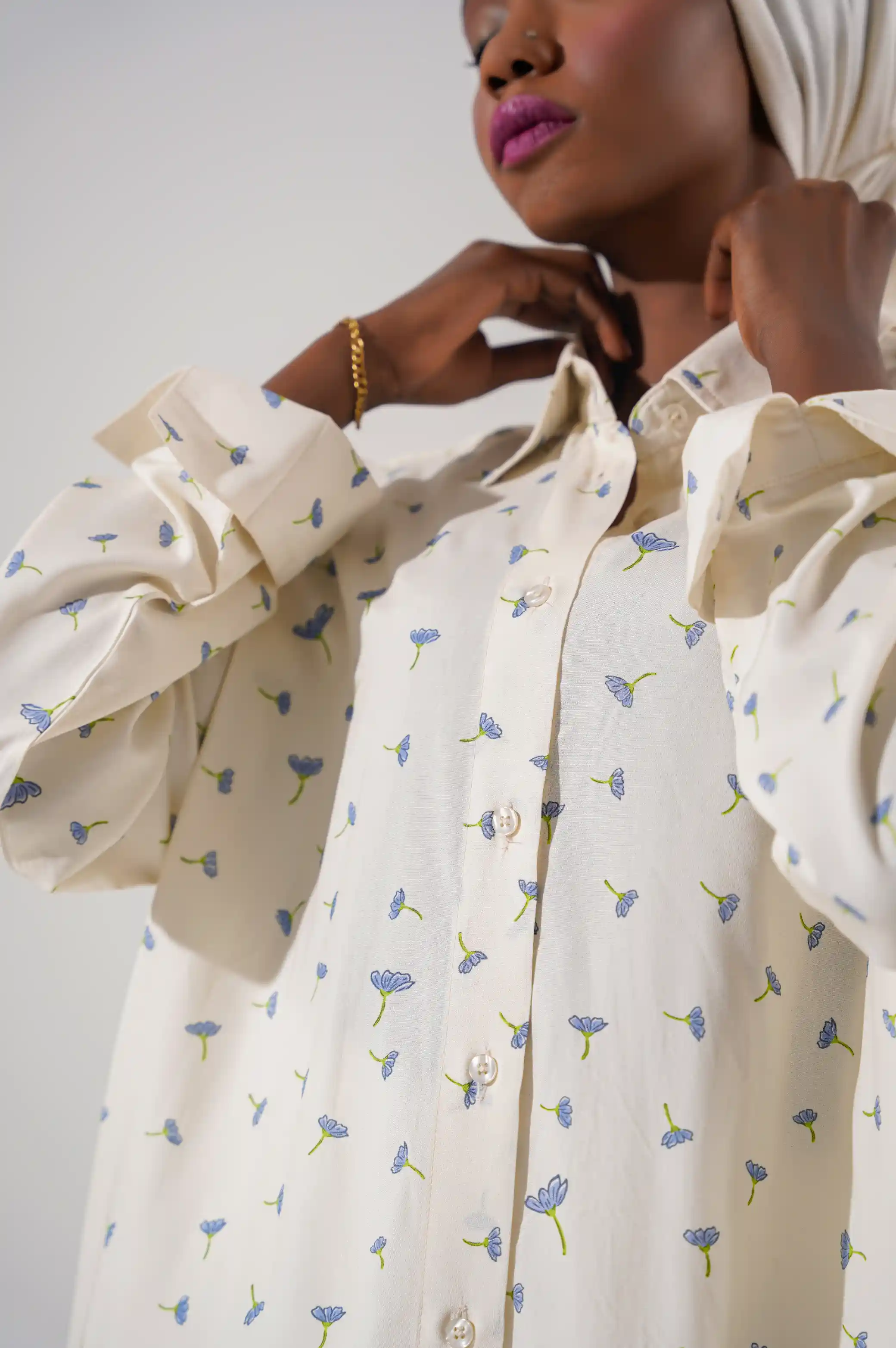 LONG BUTTON DOWN SHIRT - Image 3