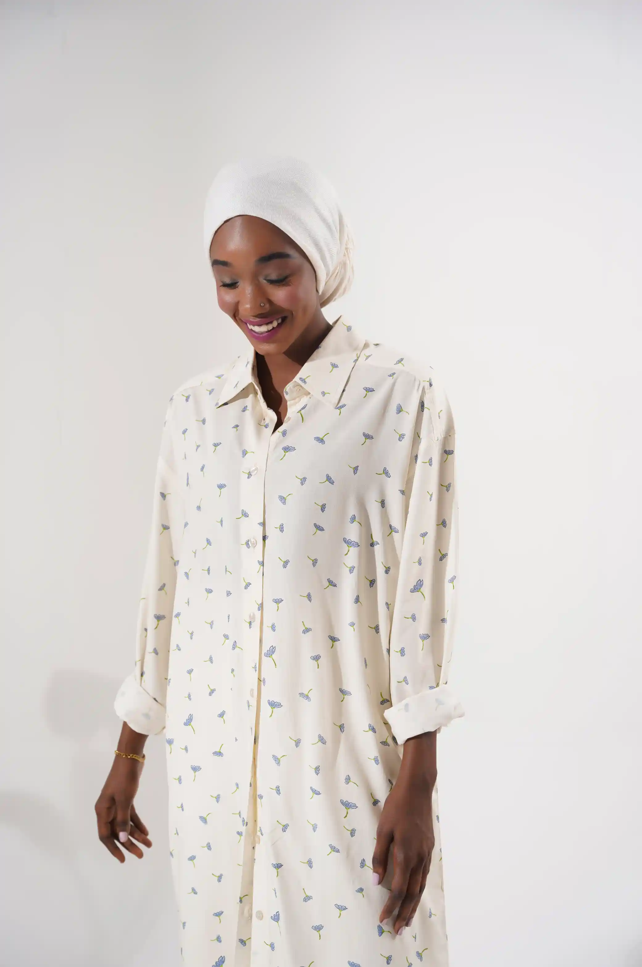 LONG BUTTON DOWN SHIRT - Image 4