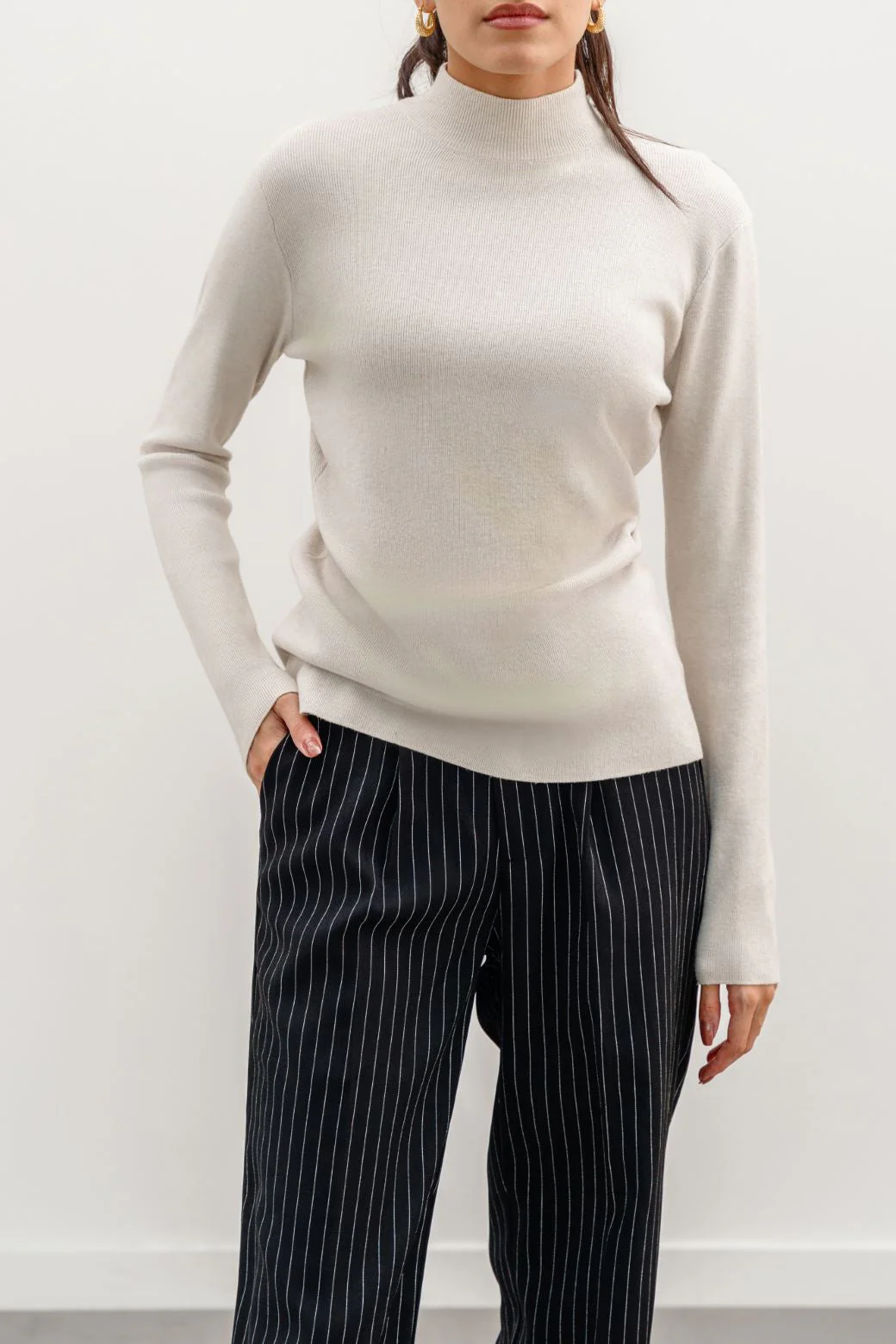 LUXURY HIGH CREW SWEATER - Image 3