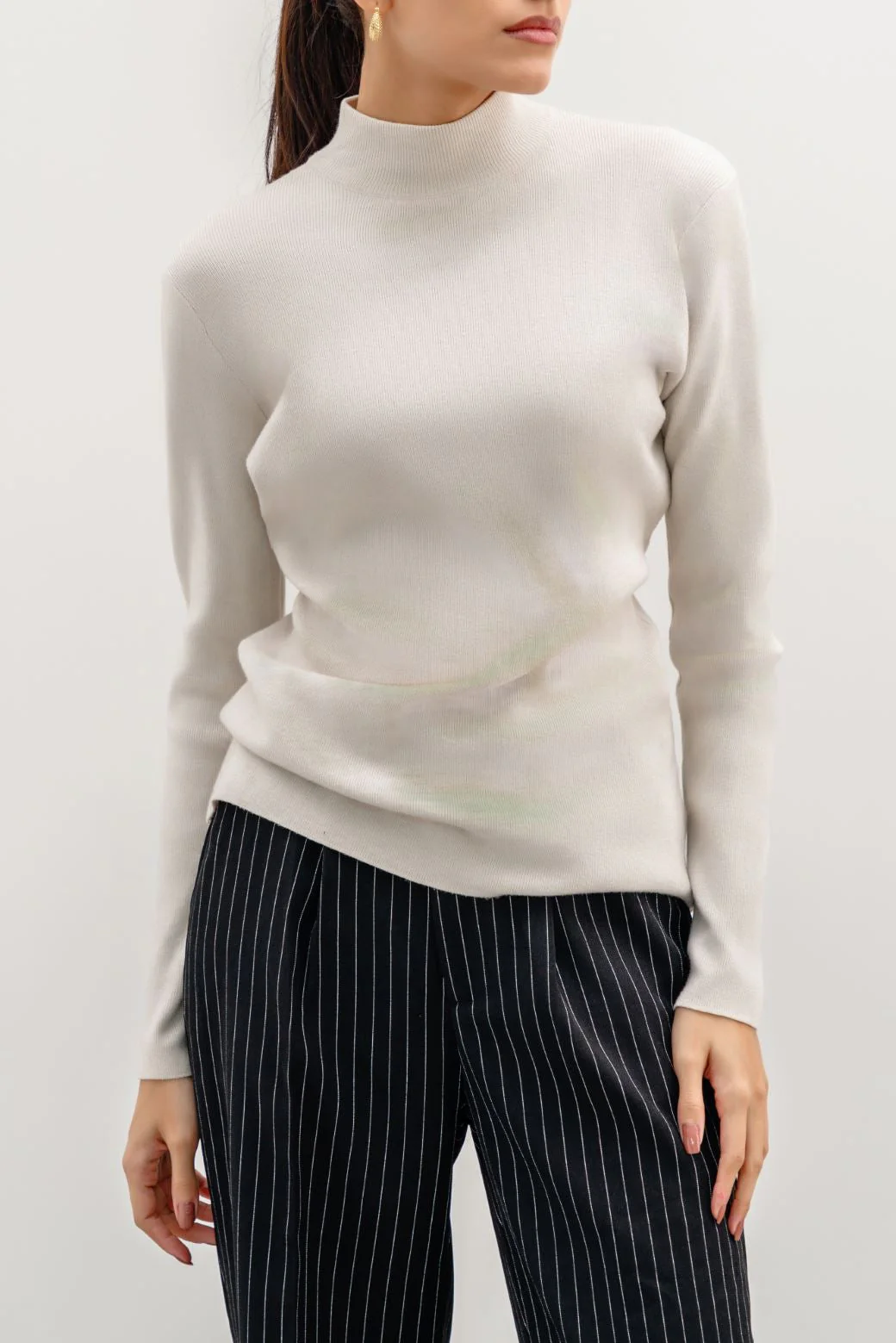 LUXURY HIGH CREW SWEATER - Image 6