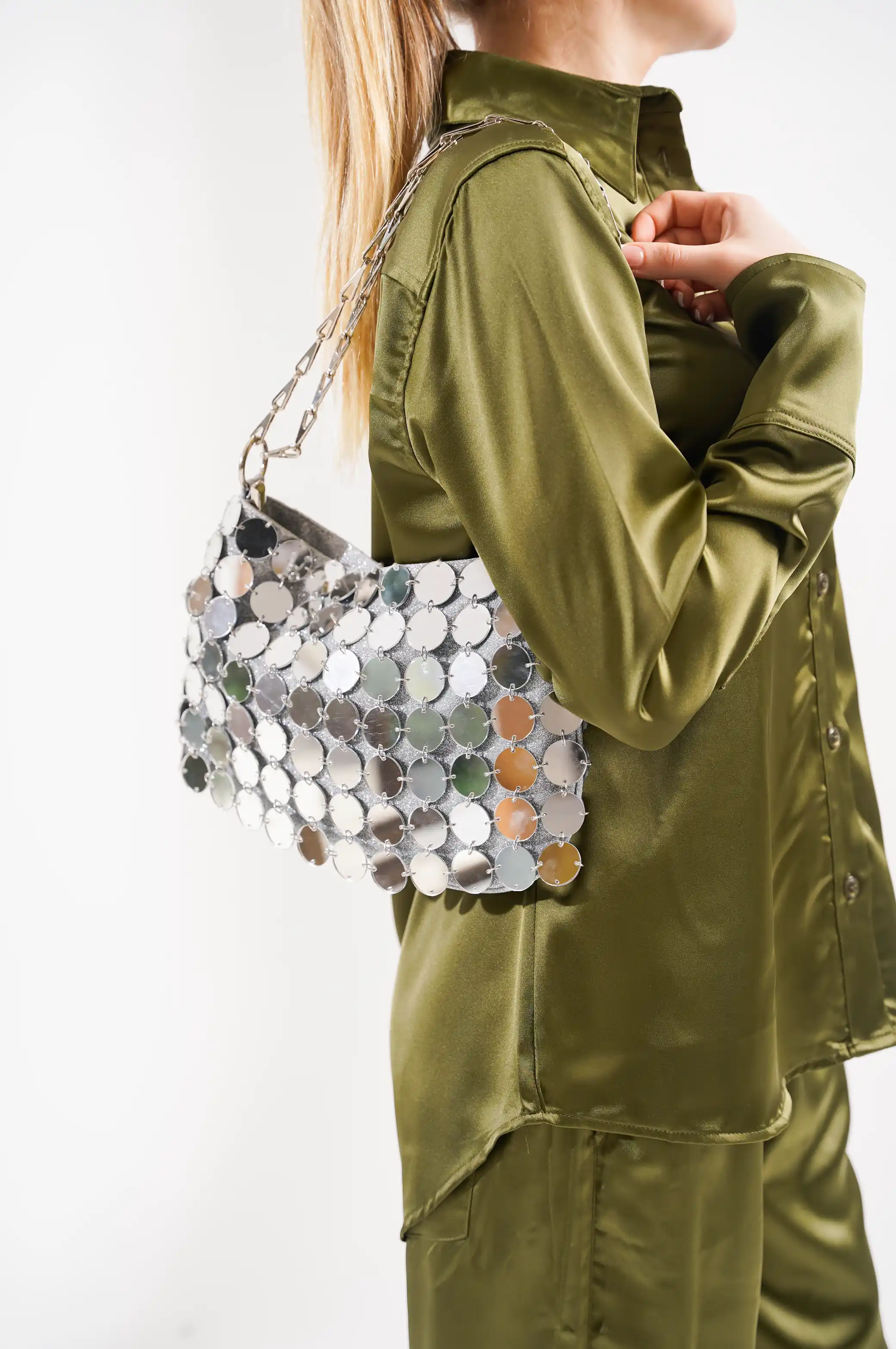 MIRROR SEQUIN PURSE - Image 3