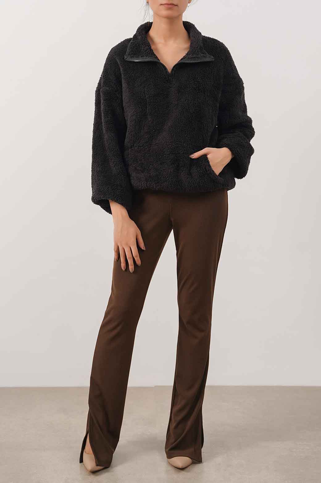 MOCK NECK FUR JACKET - Image 2