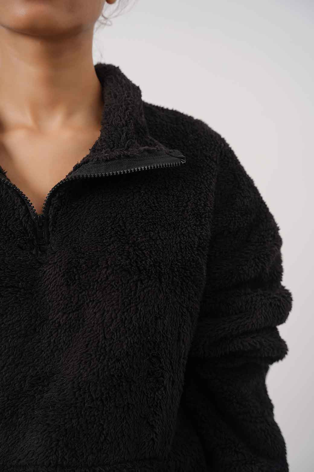 MOCK NECK FUR JACKET - Image 3