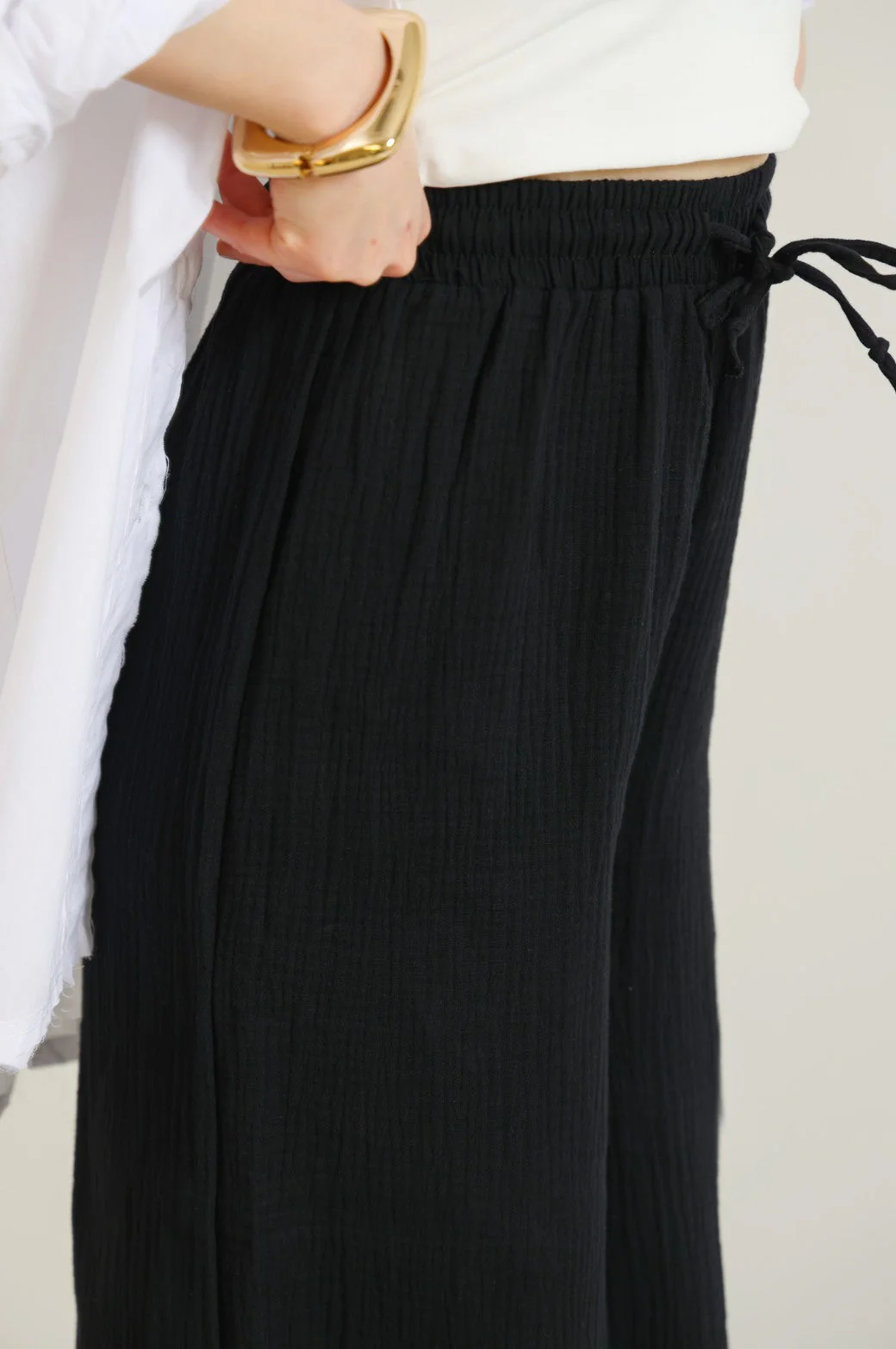 MUSLIN WIDE PANTS - Image 3