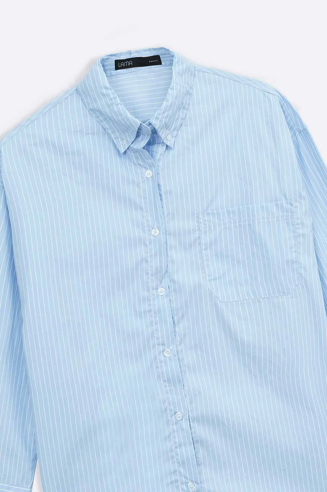 OVERSIZED STRIPED BUTTON DOWN - Image 6