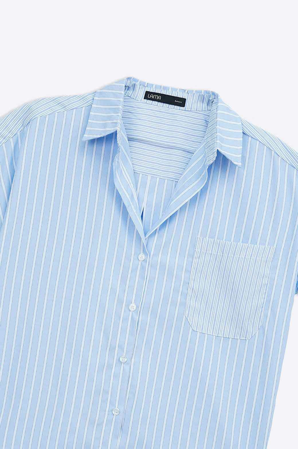 PATCH STRIPED SHIRT - Image 5