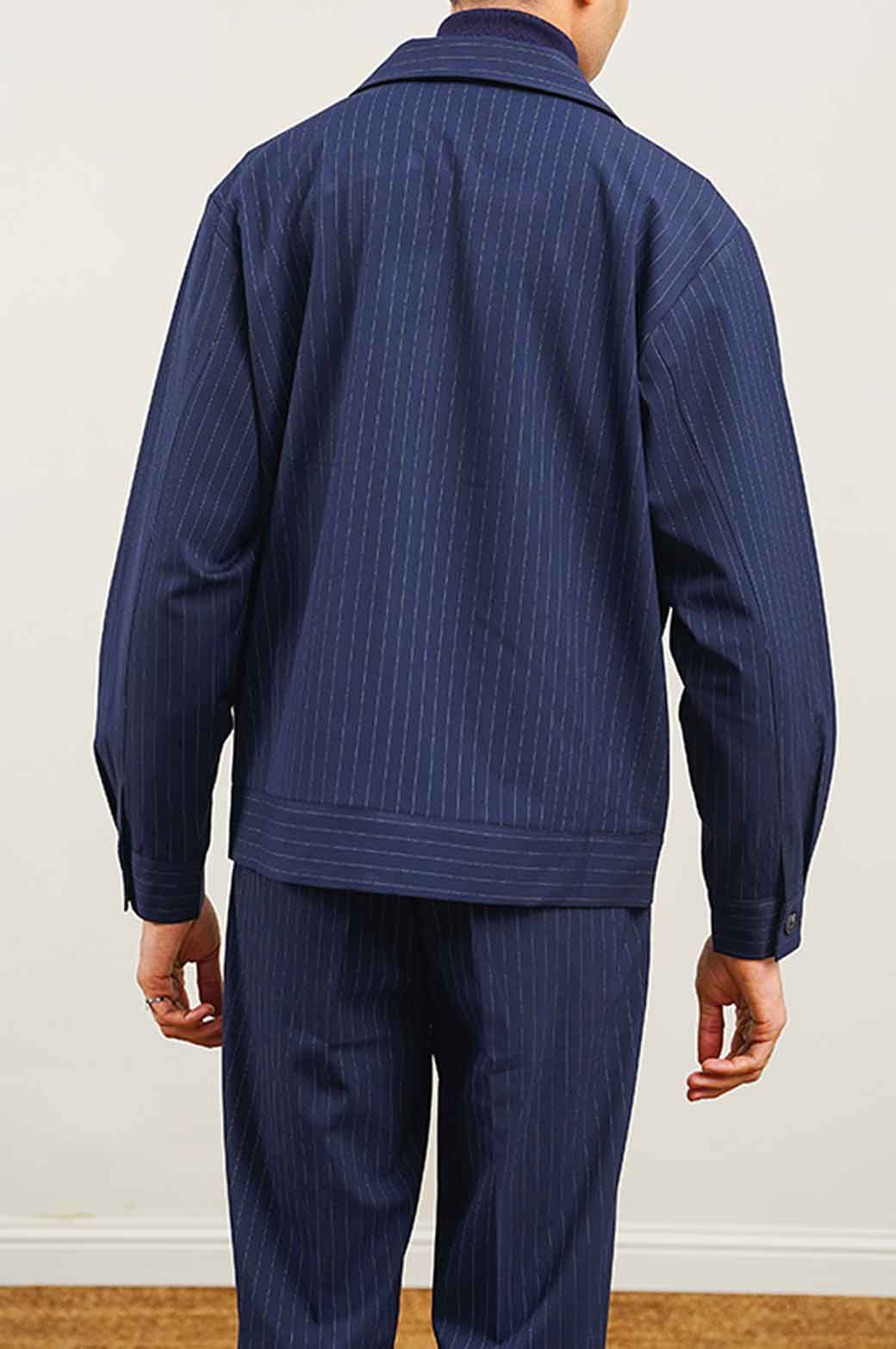 PINSTRIPE ZIPPER JACKET - Image 5