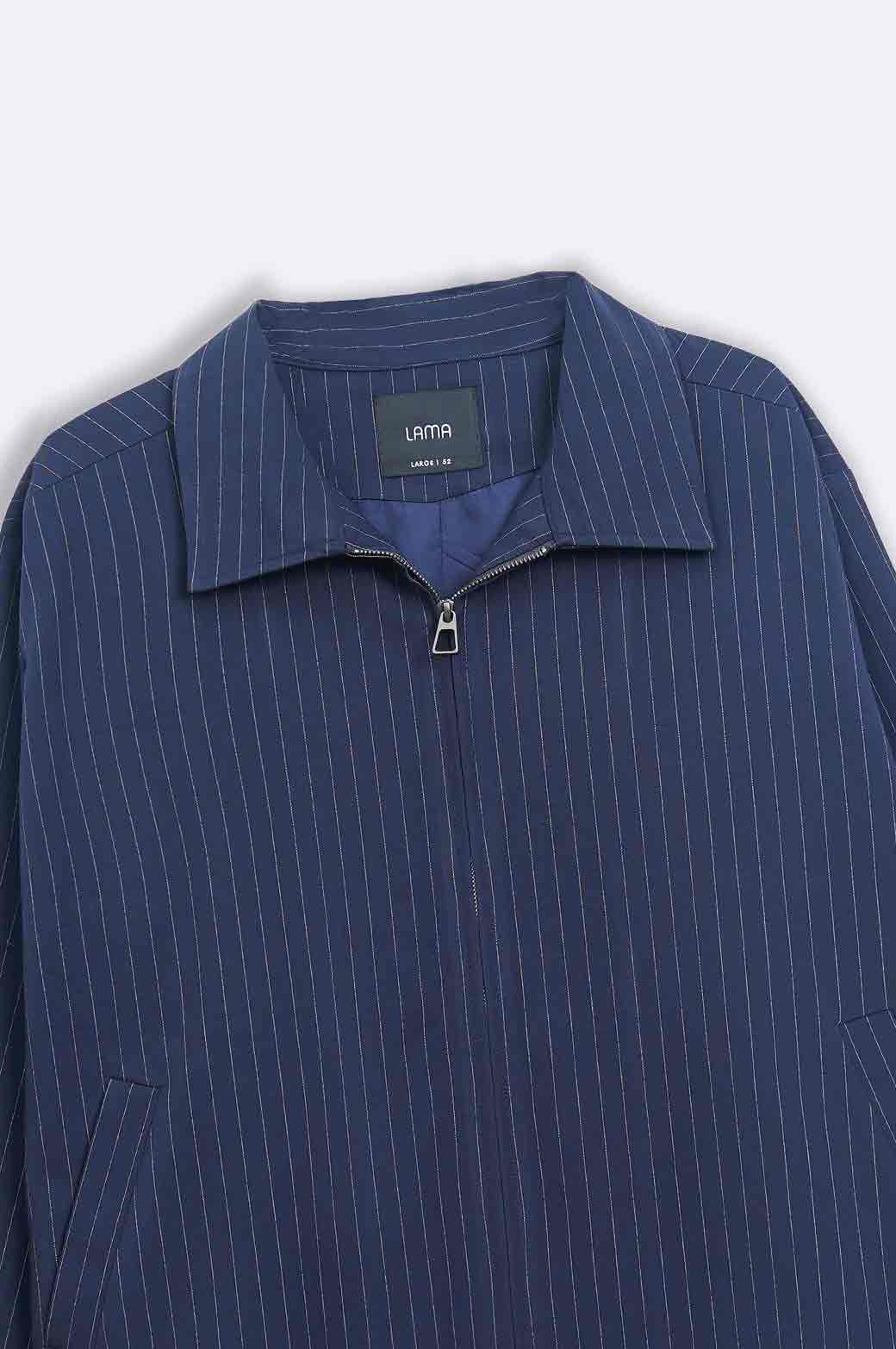 PINSTRIPE ZIPPER JACKET - Image 7