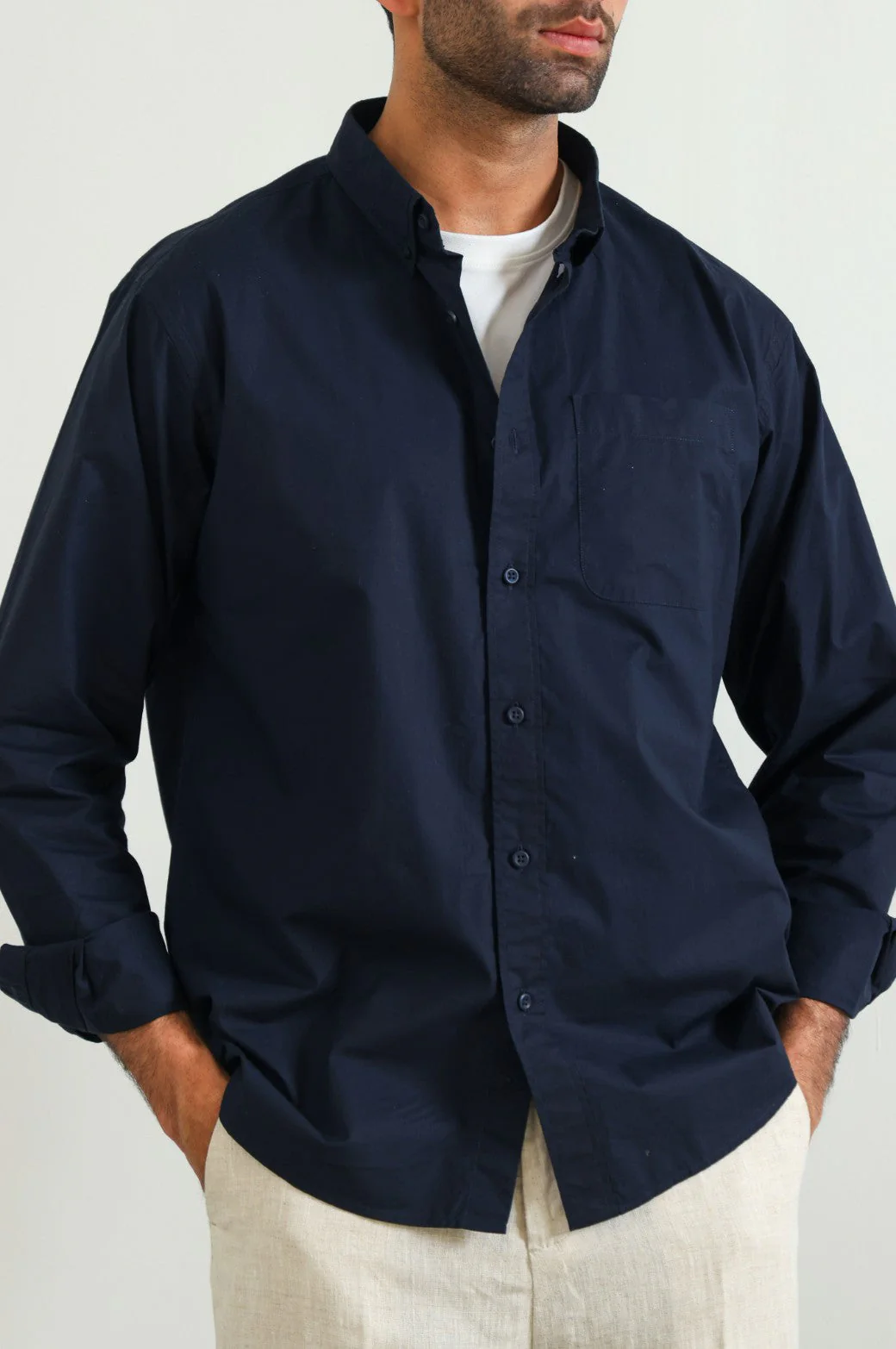 POPLIN POCKET SHIRT