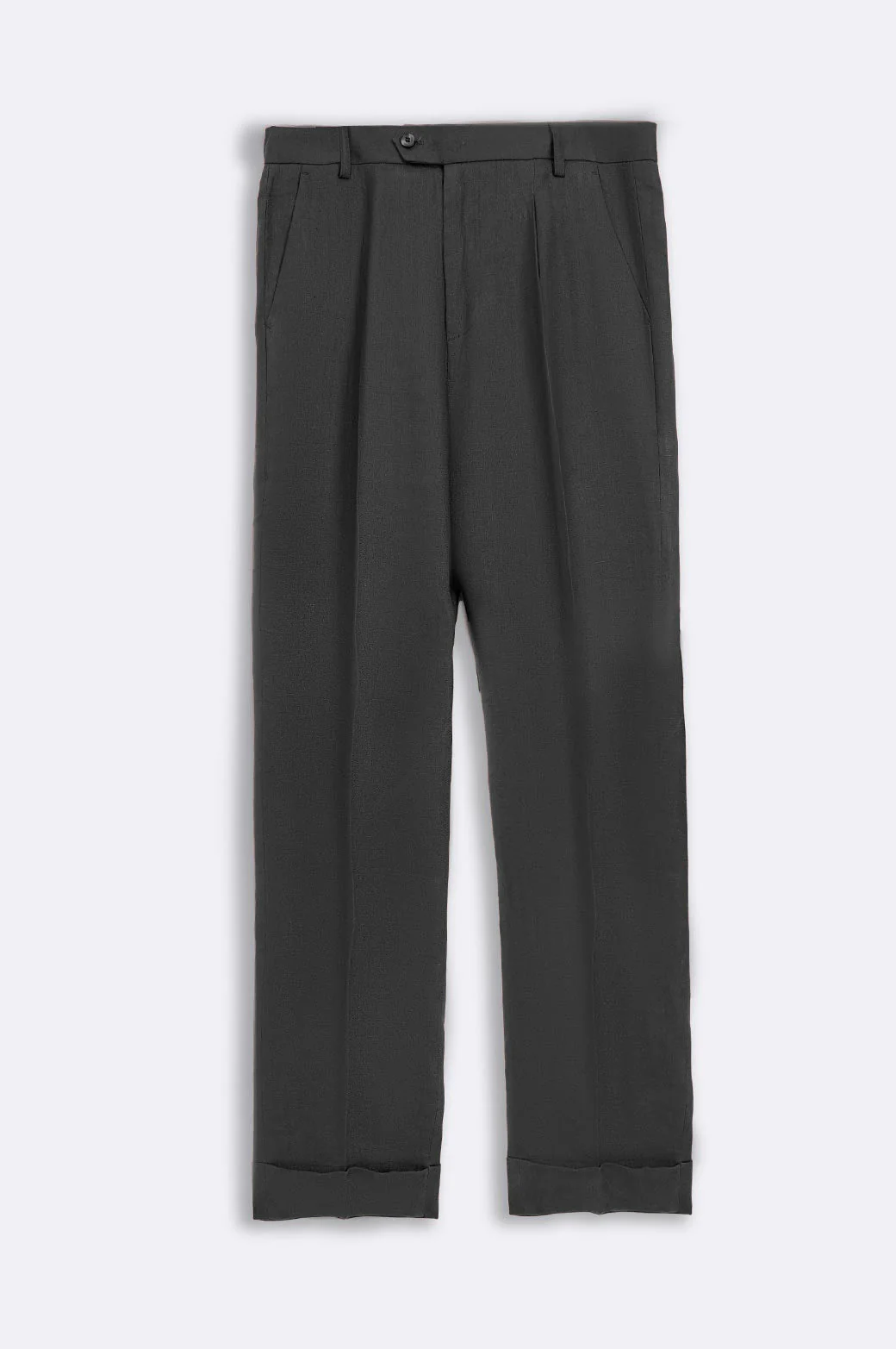 PREMIUM LINEN TURN UP PANTS - Image 5