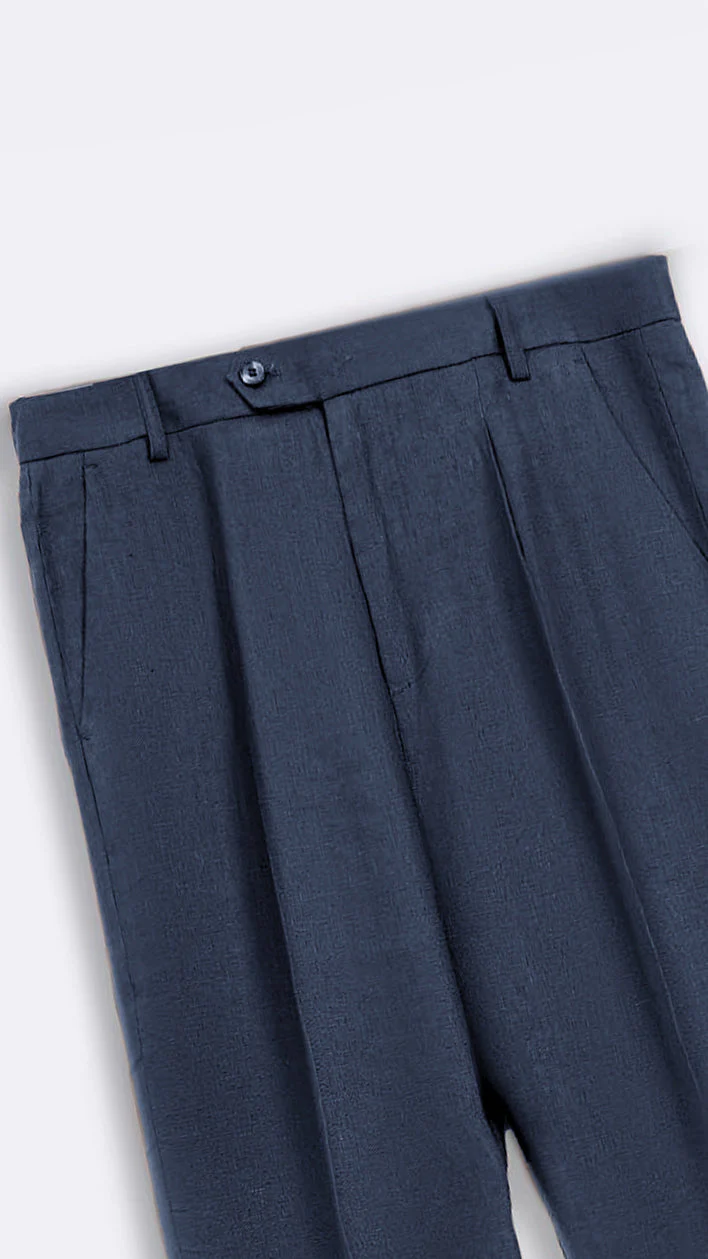 PREMIUM LINEN TURN UP PANTS - Image 6