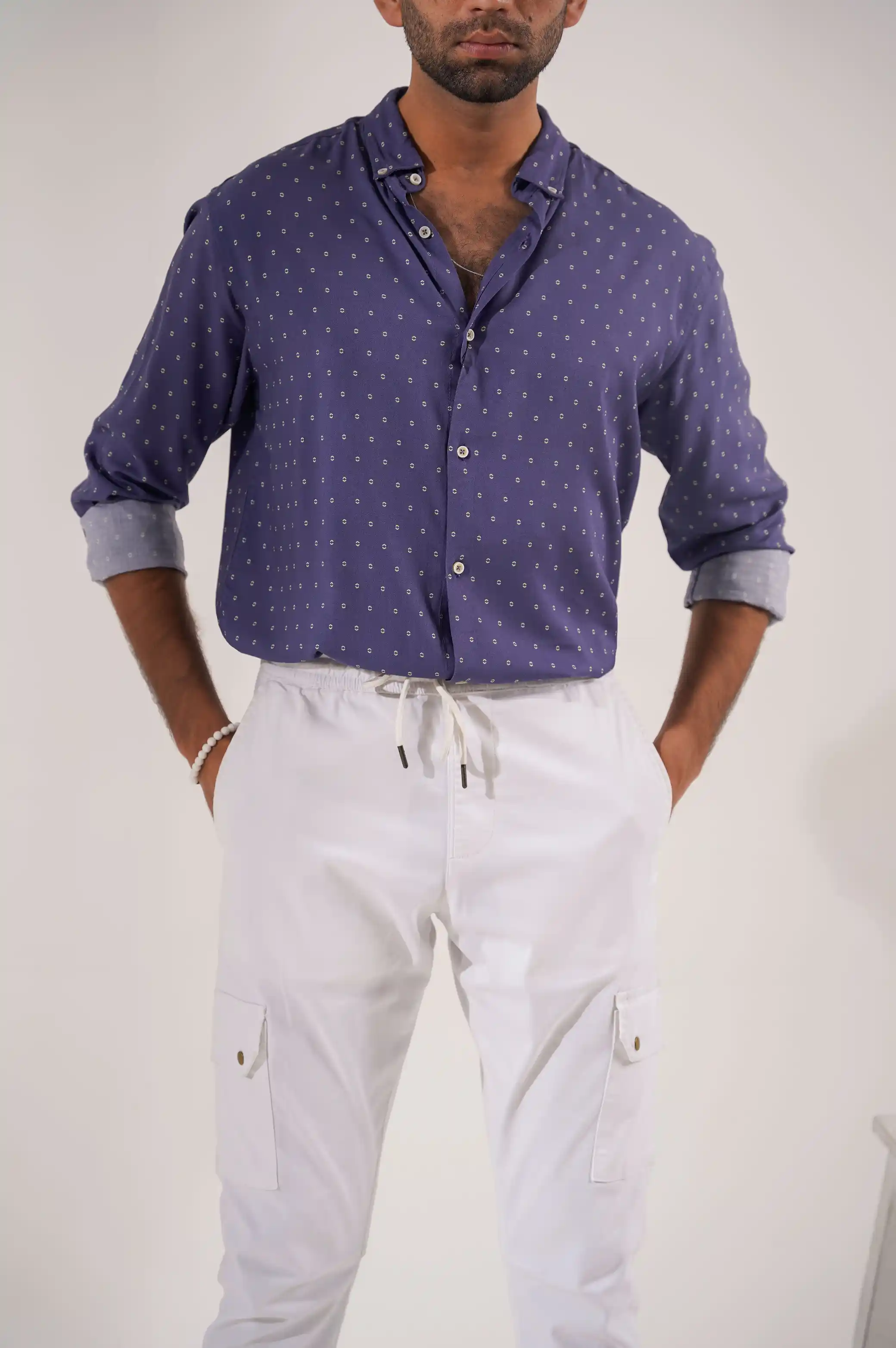 PRINTED BUTTON DOWN SHIRT - Image 2