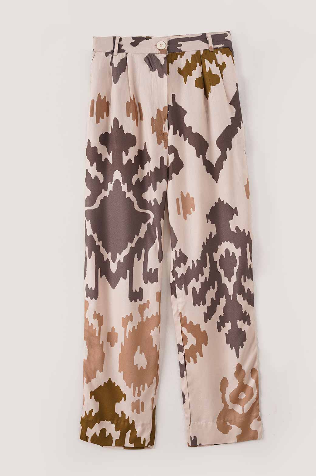 PRINTED STRAIGHT PANTS