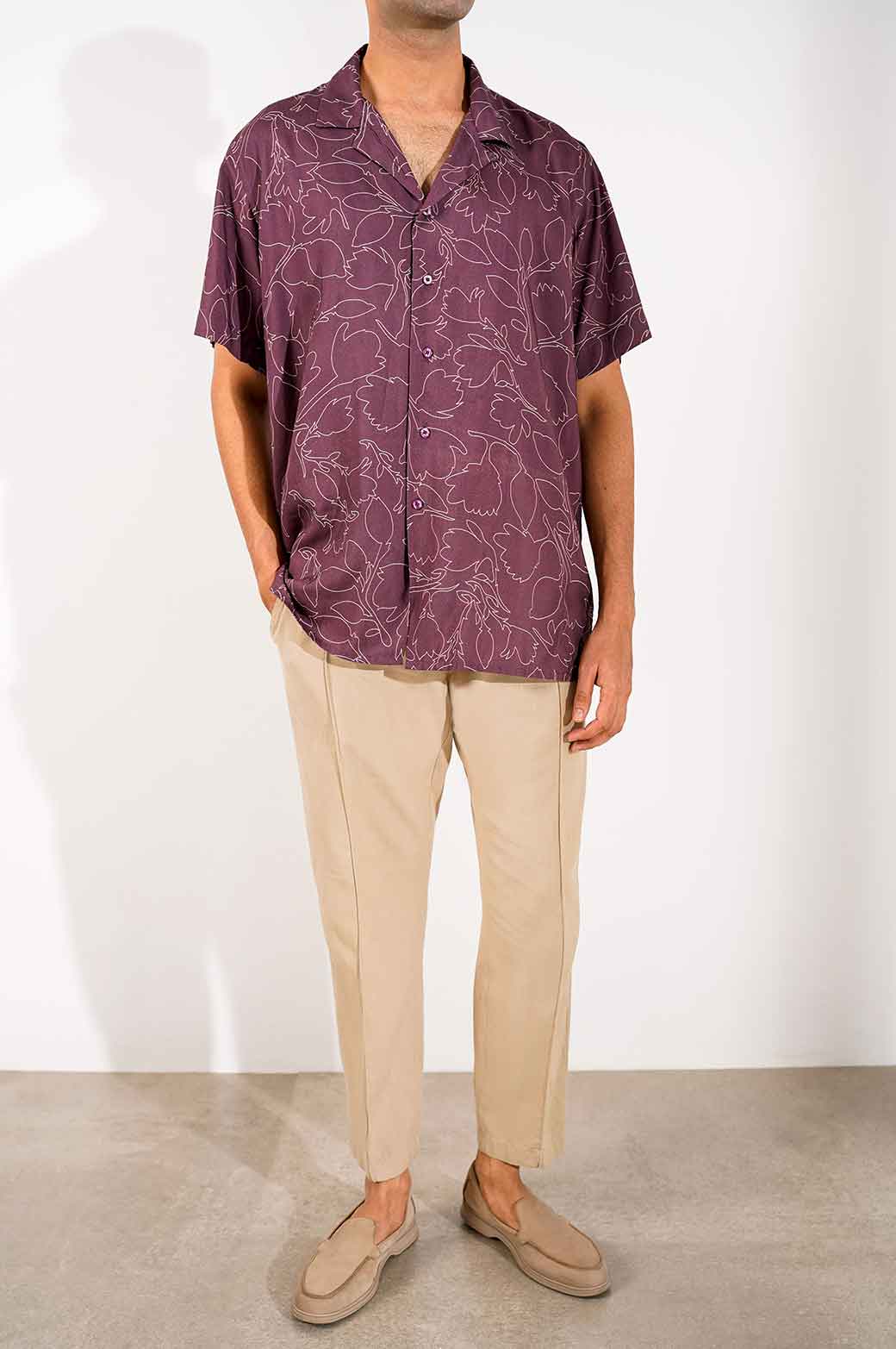 PRINTED SAFARI SHIRT