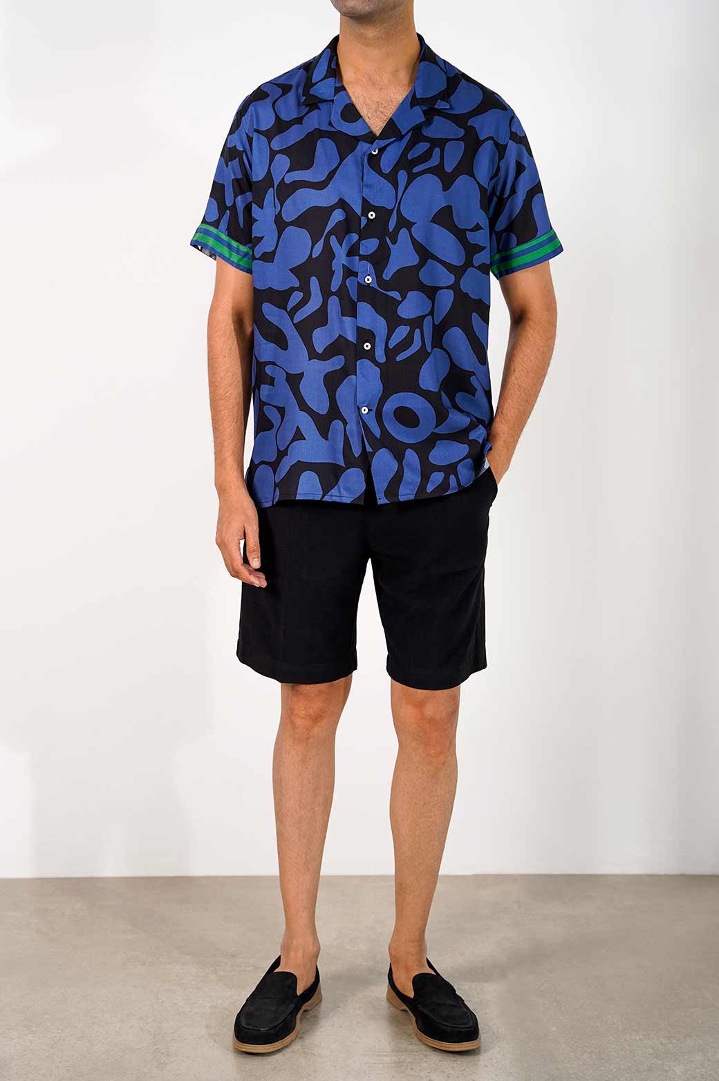 PRINTED SAFARI SHIRT