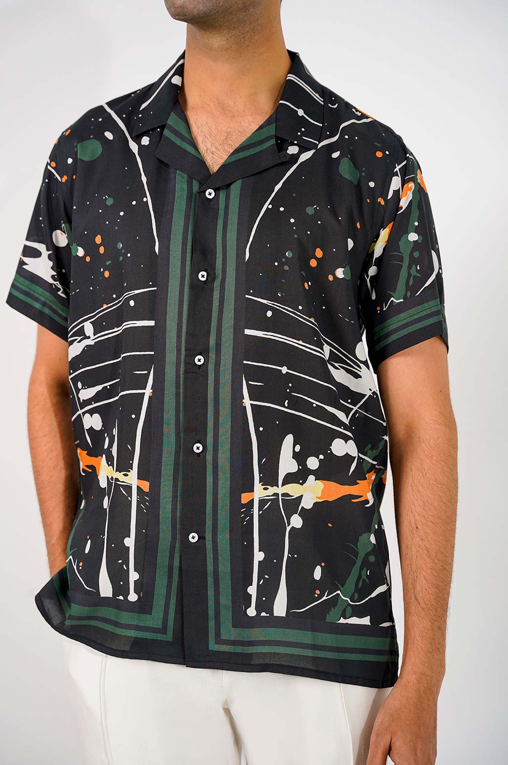 PRINTED SAFARI SHIRT - Image 2