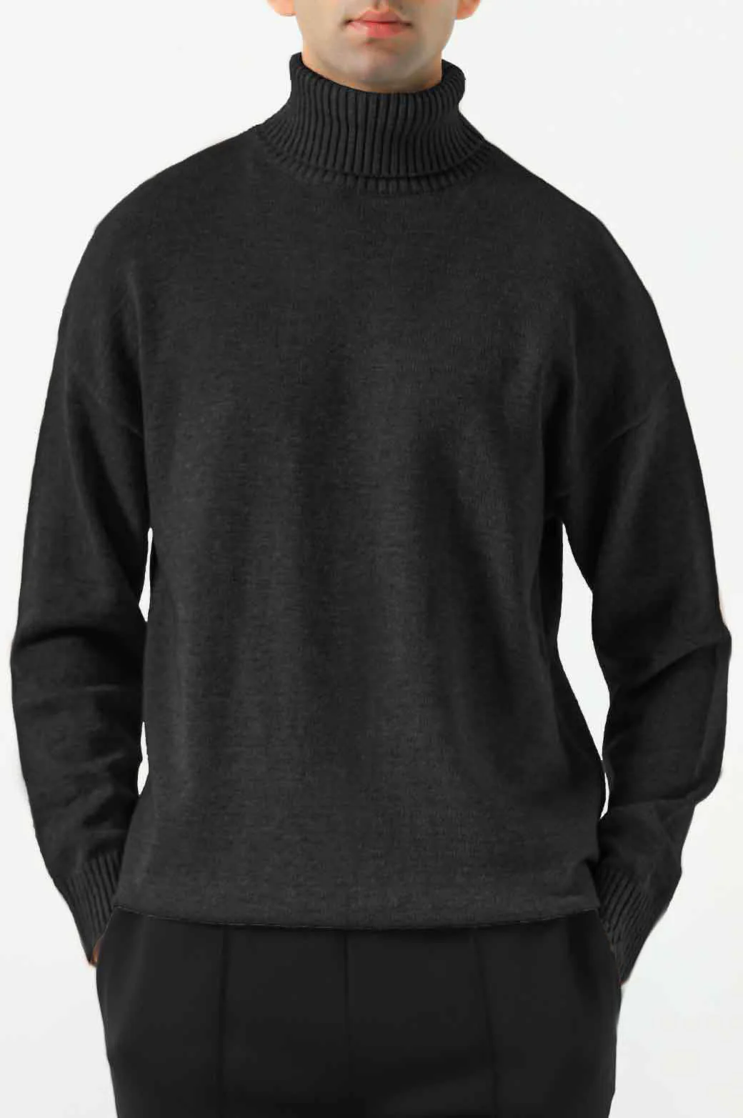 RELAXED HIGH NECK SWEATER
