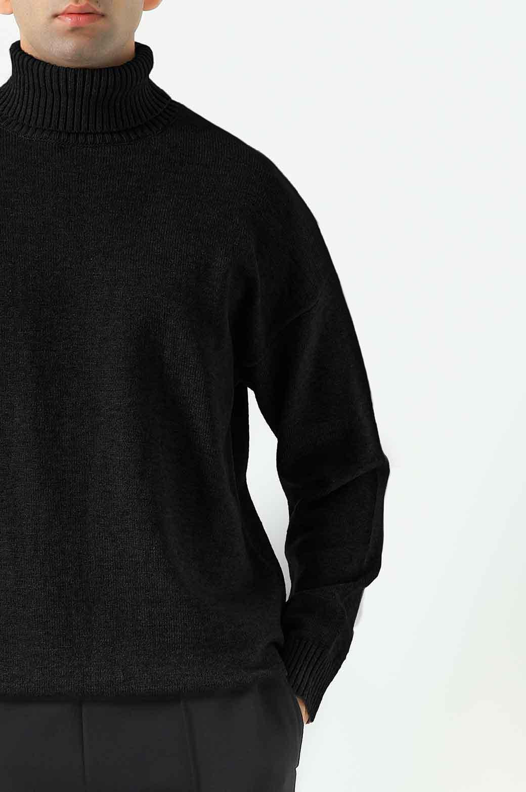 RELAXED HIGH NECK SWEATER - Image 4