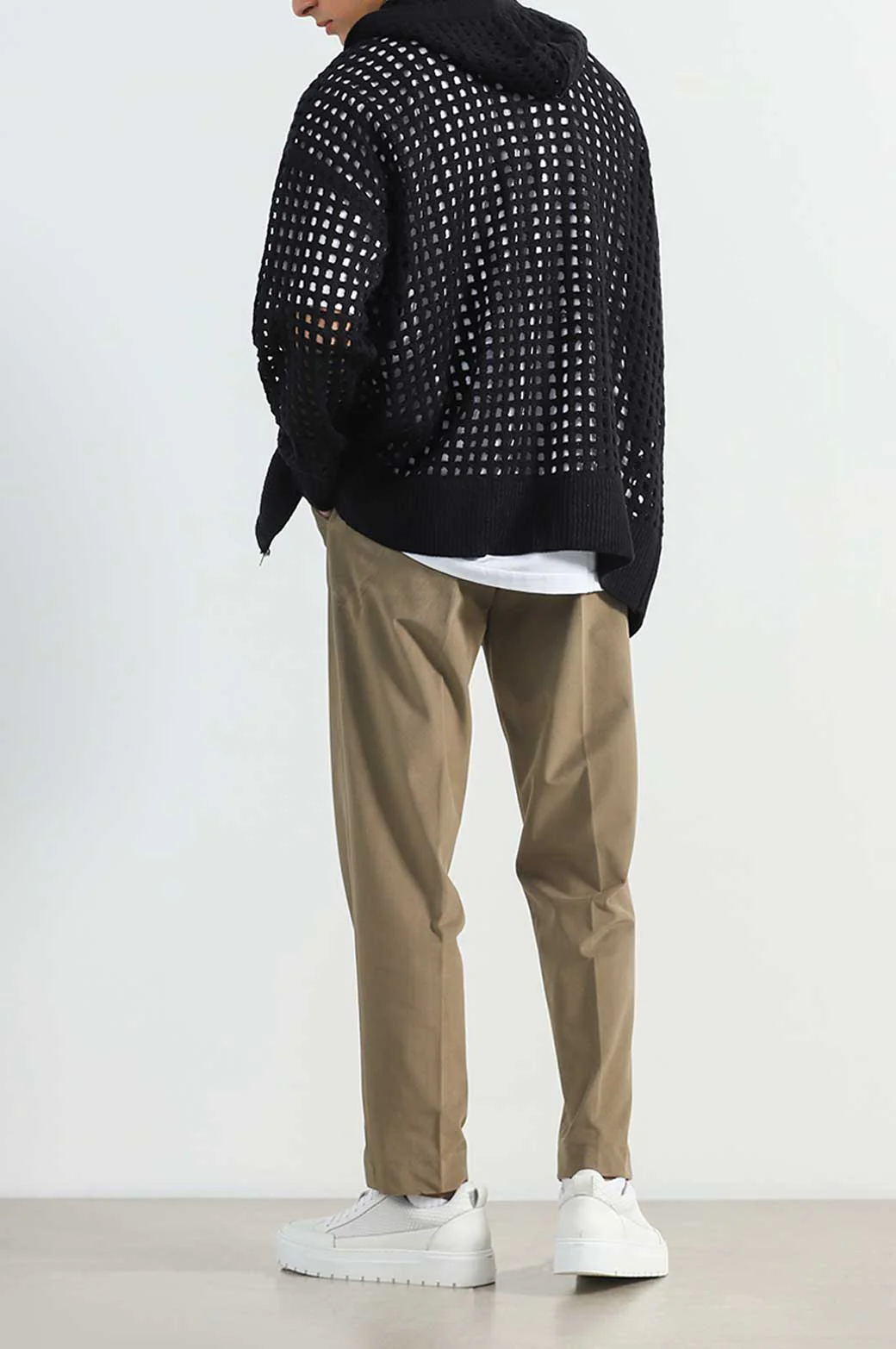 RELAXED MESH SWEATER - Image 4