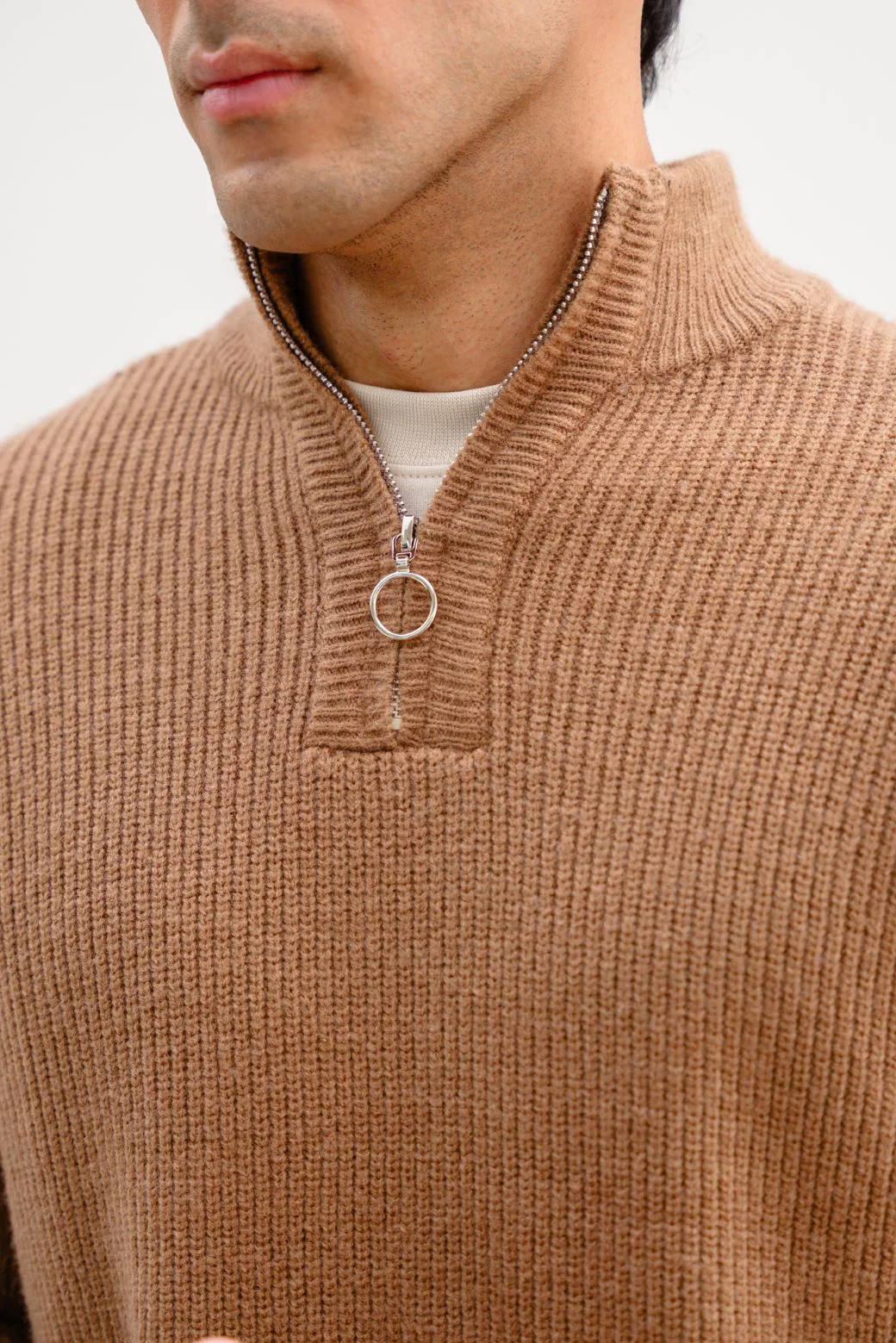 RELAXED MOCKNECK SWEATER - Image 3