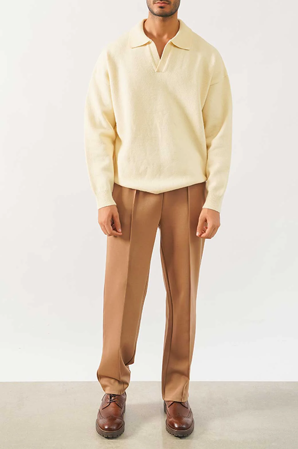 RELAXED POLO SWEATER - Image 2