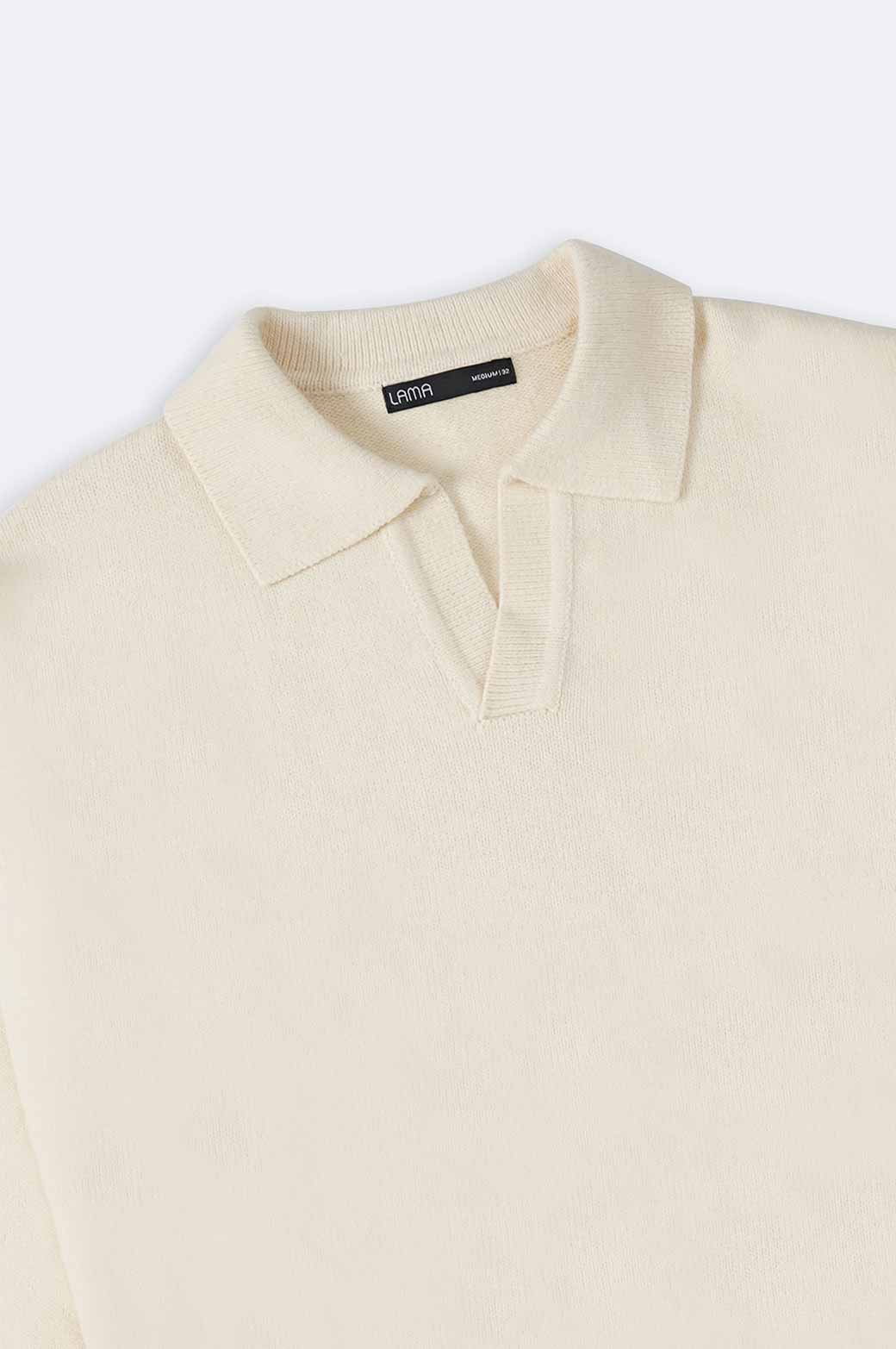 RELAXED POLO SWEATER - Image 6