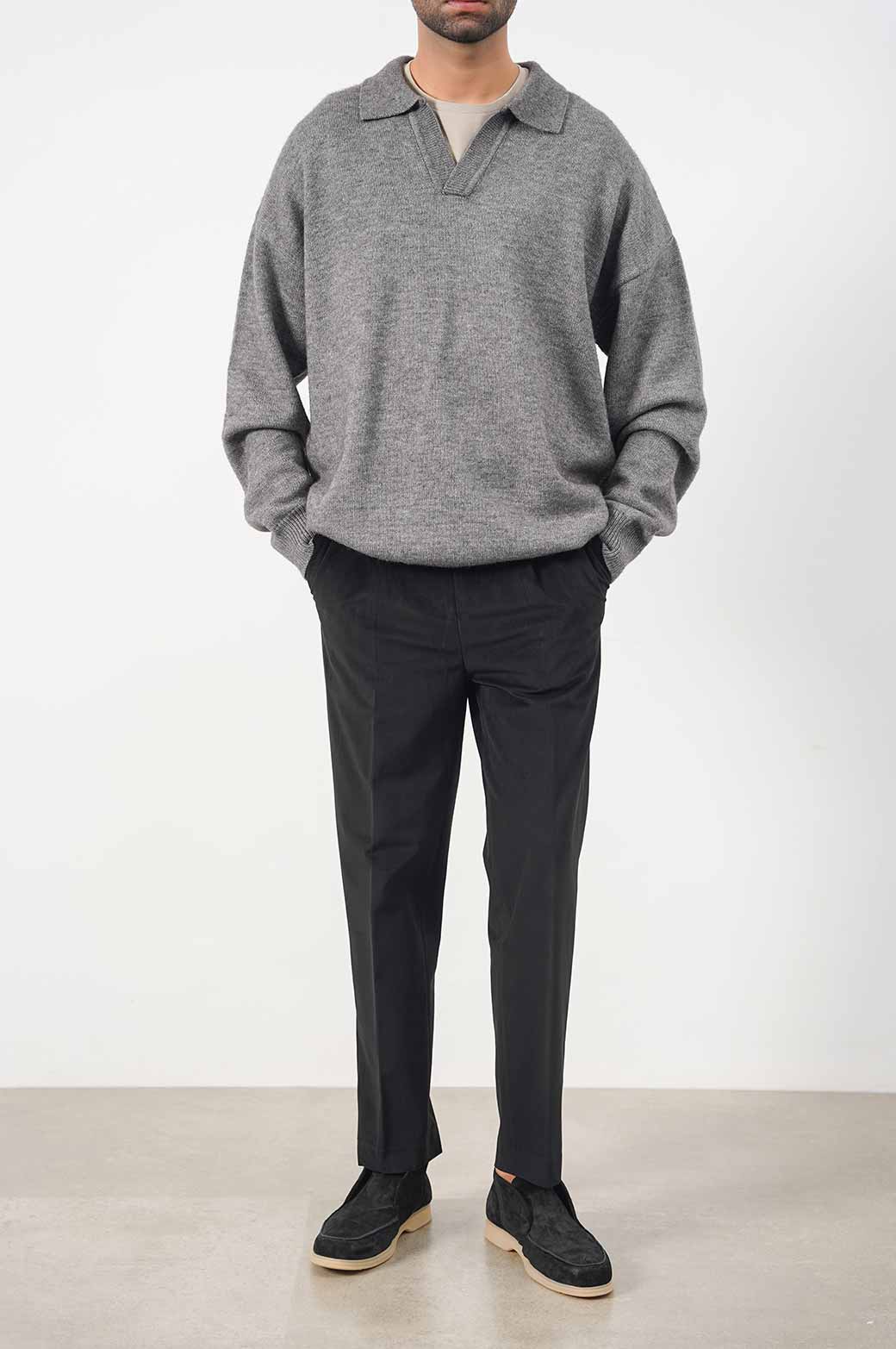 RELAXED POLO SWEATER - Image 3