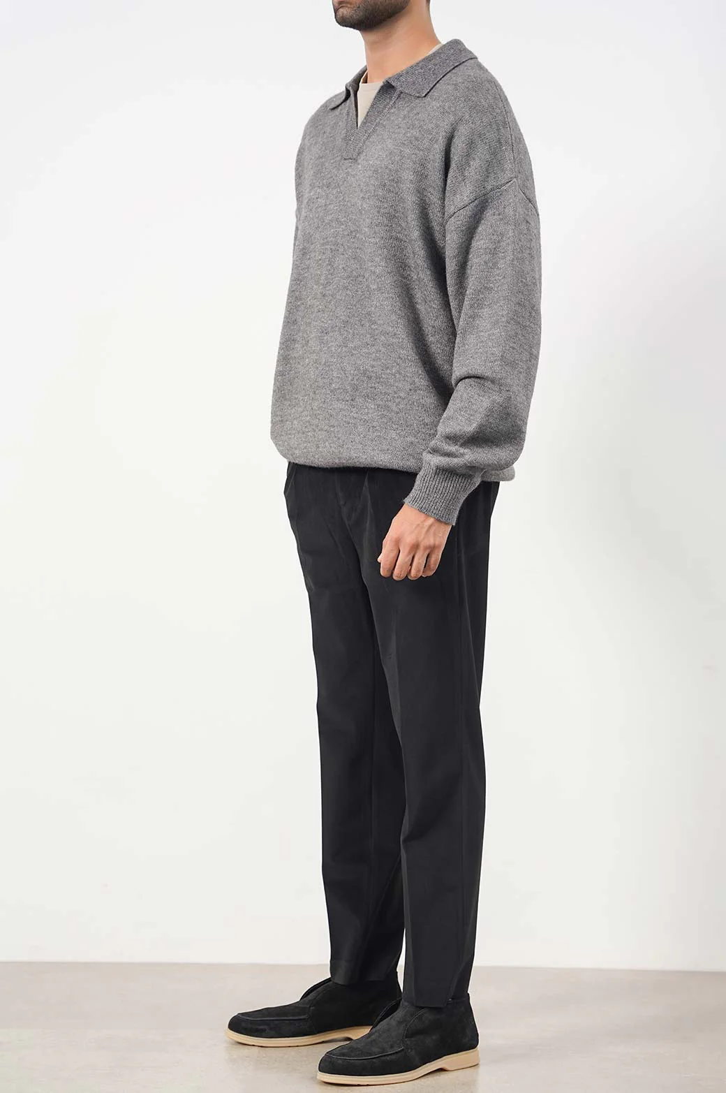 RELAXED POLO SWEATER - Image 4